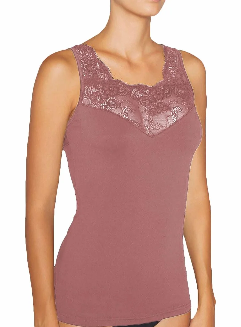 YSABEL MORA Camiseta Térmica Sin Mangas Encaje Elegante y Cómoda, Protección Térmica Avanzada, Libertad de Movimiento, Ideal para Cualquier Ocasión, Tecnología Antihumedad.