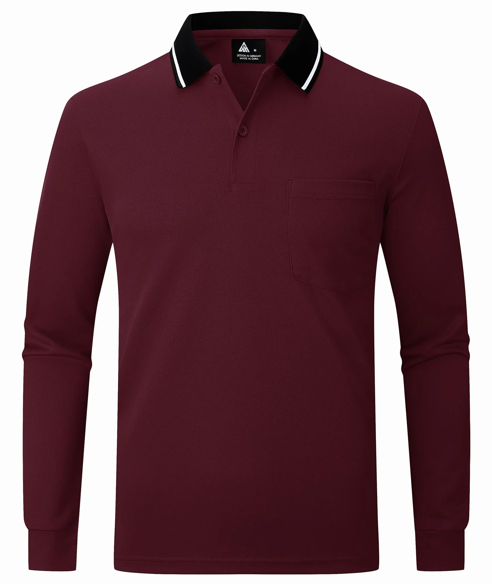 SwissWell 3 Pack Polos Manga Larga Hombre Transpirable Golf