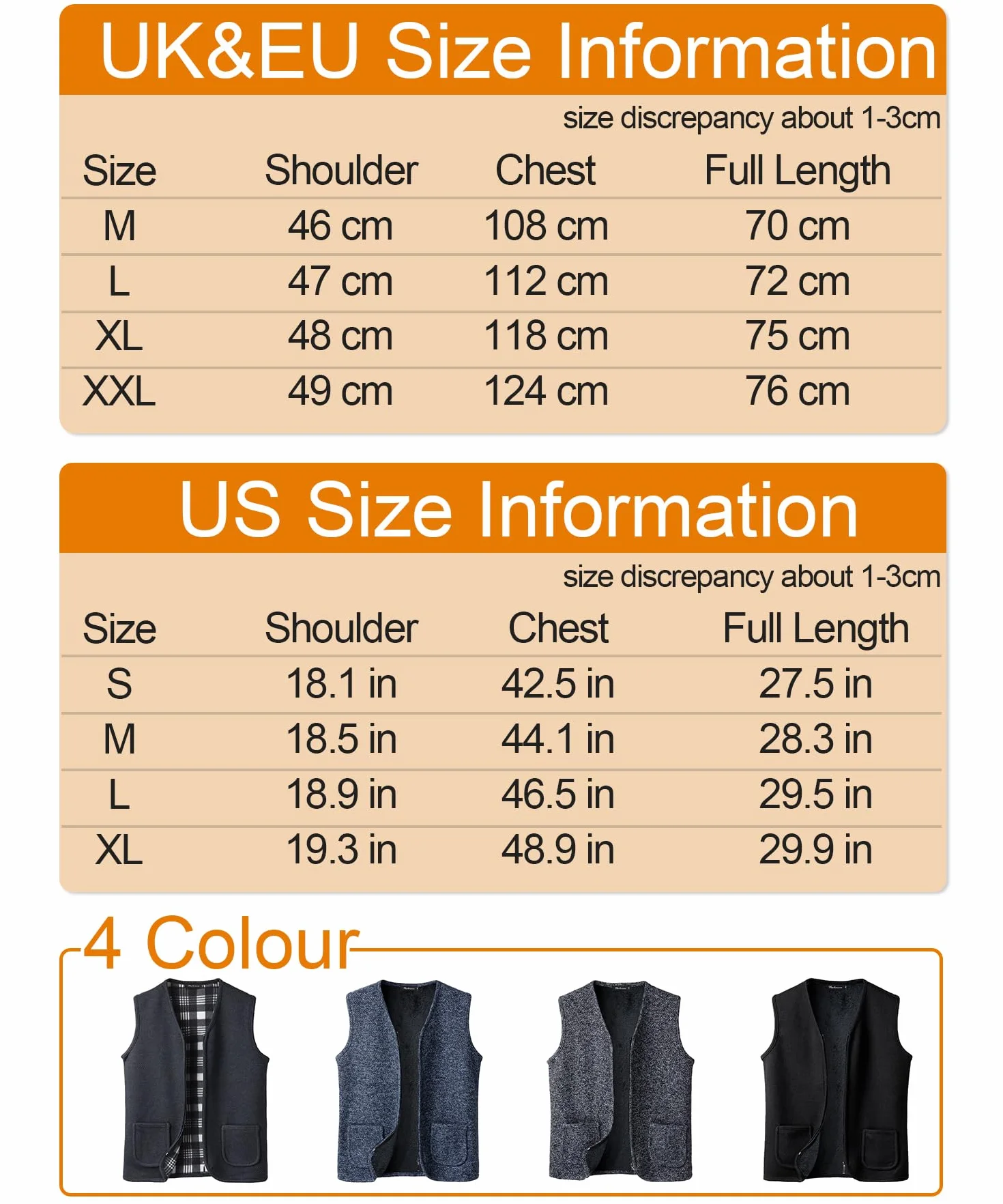 Chalecos Exteriores de Punto para Hombre Forro Polar Cárdigan sin Mangas Otoño Invierno Cremallera Chaqueta de Suéter Cálido Caballero