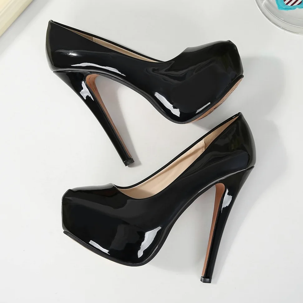 OCHENTA Zapatos de Vestir de Material Sintético para Mujer Zapatos con Tacon Alto para Mujer Plataforma