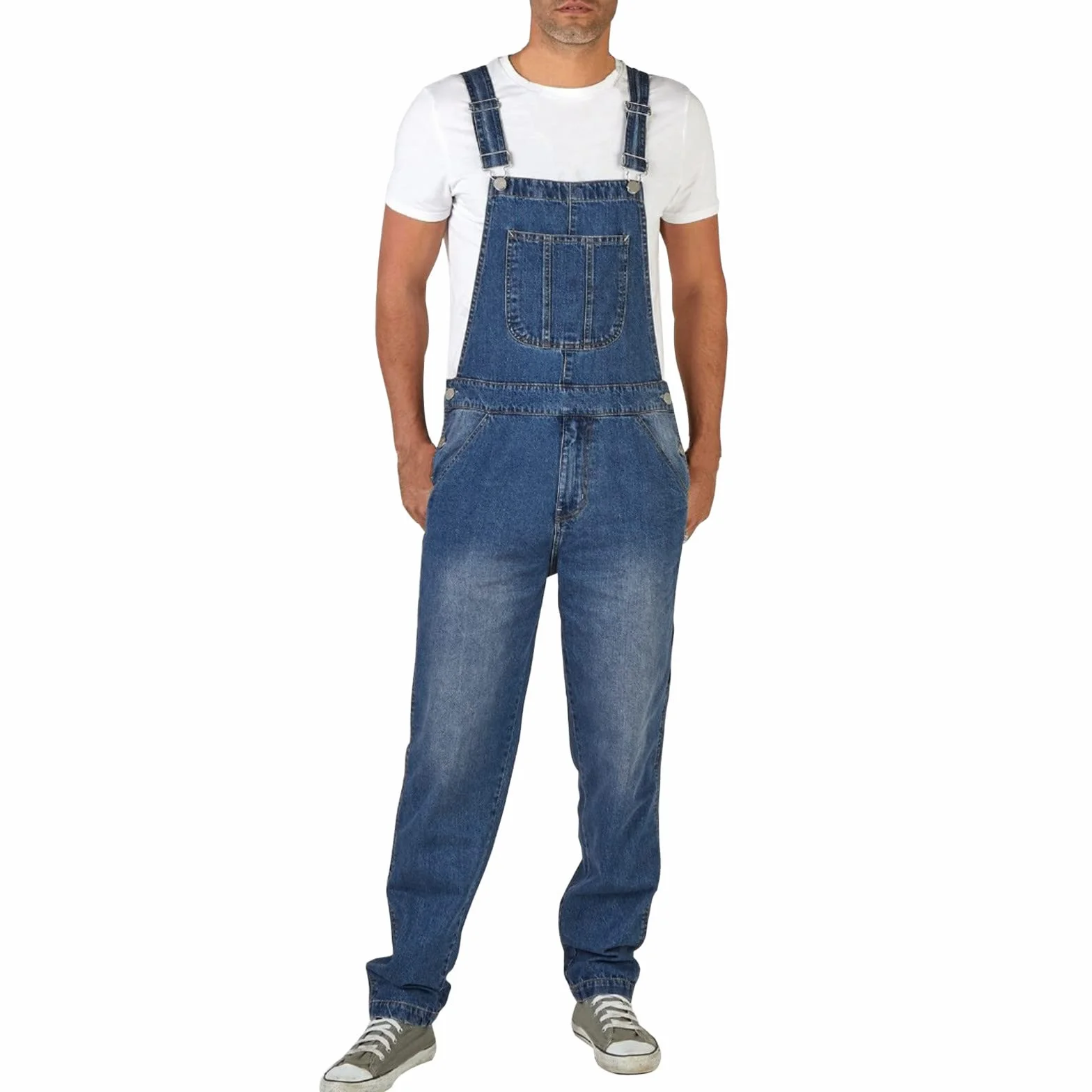 Vaqueros para hombre OBiQuzz mono de trabajo azul años 90
