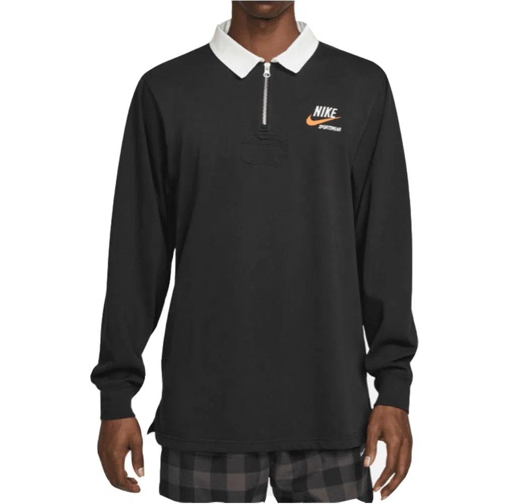 Nike Sportswear Trend Men's Rugby Long Sleeve Polo Negro