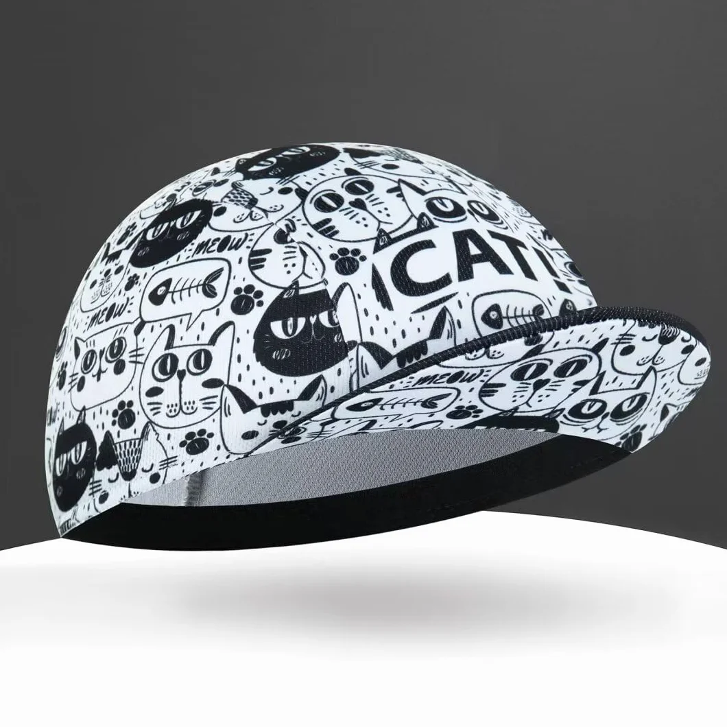 Gorra de ciclismo transpirable para hombre y mujer, sombrero debajo del casco de poliéster