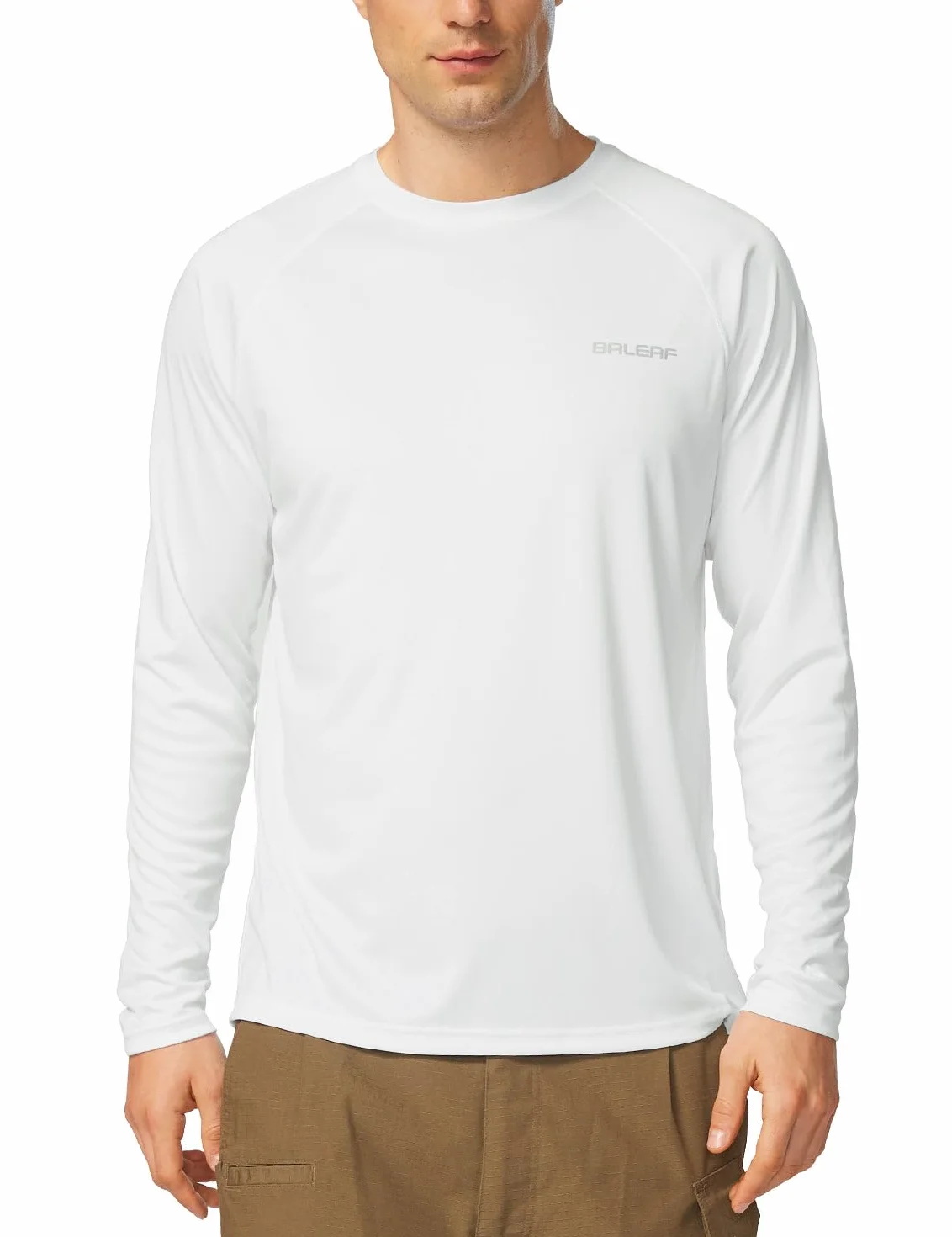 baleaf Camiseta de Manga Larga Hombre Protección UV UPF 50+