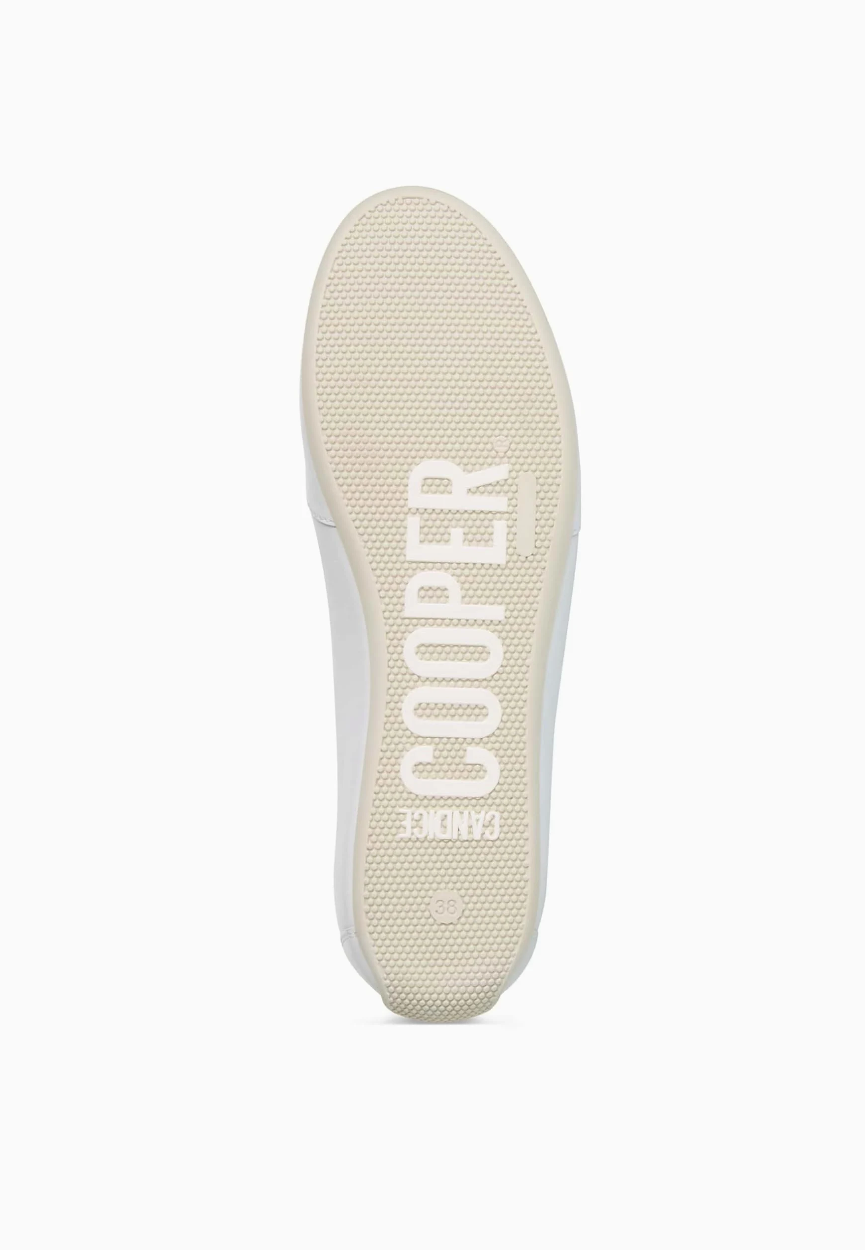 Candice Cooper Rock Chic S-Zapatillas Deportivas de Piel-Blanco