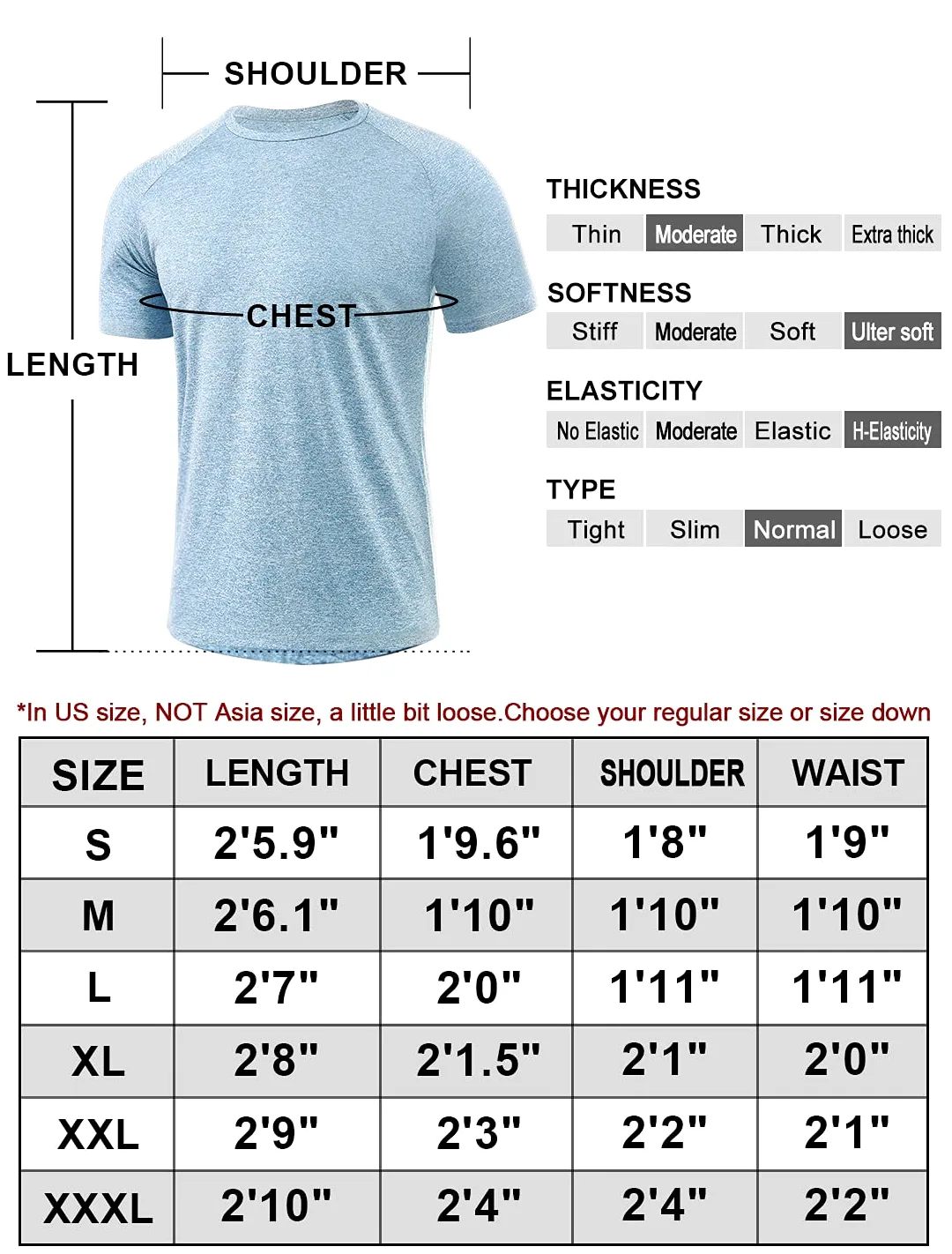Xelky Paquete de 4-5 camisetas para hombre, de ajuste seco, absorben la humedad, atléticas, para ejercicio, fitness, ropa deportiva, manga corta, gimnasio, entrenamiento