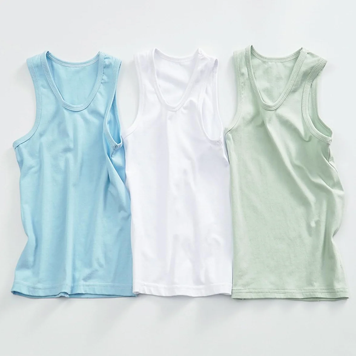 Paquete de 5 Chalecos Tipo Camisola para niñas, Camisetas Interiores Suaves sin Mangas para niños, Camisetas sin Mangas Lisas, Ropa de Baile de Gimnasia de Ballet con Espalda Cruzada