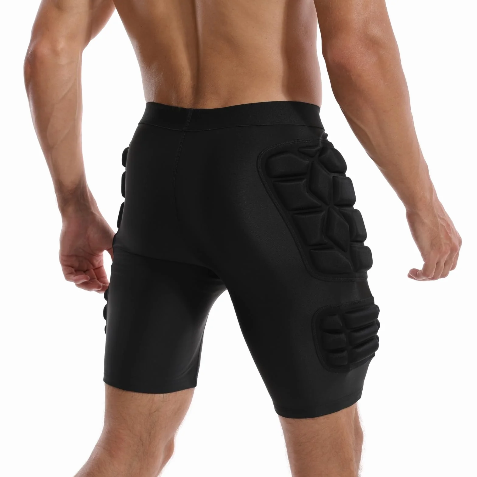 Topeter Pantalones cortos de portero, protectores acolchados para portero, pantalones cortos de compresión deslizantes