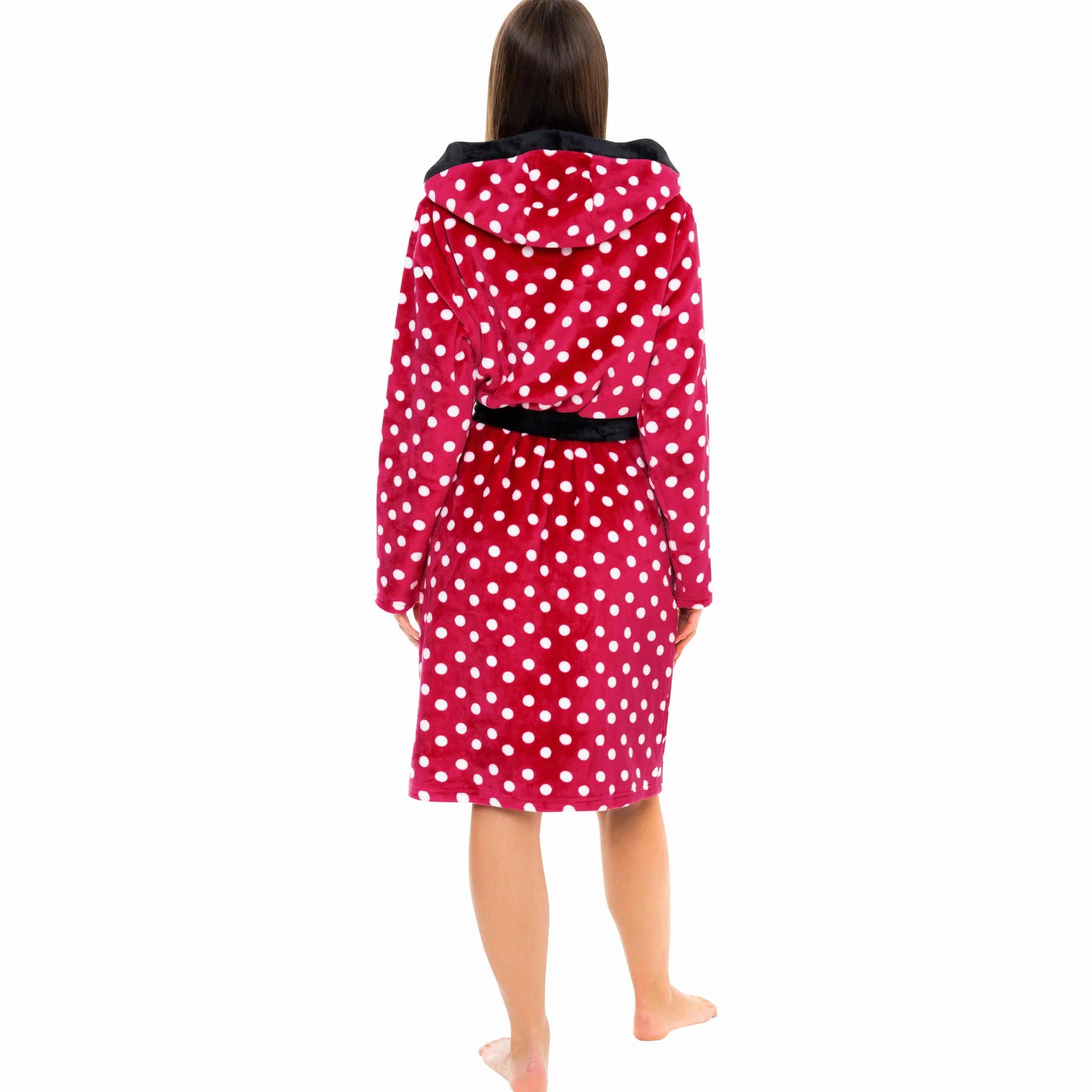 Disney Albornoz Mujer | Bata Invierno Minnie Mouse | Bata Polar para Mujeres
