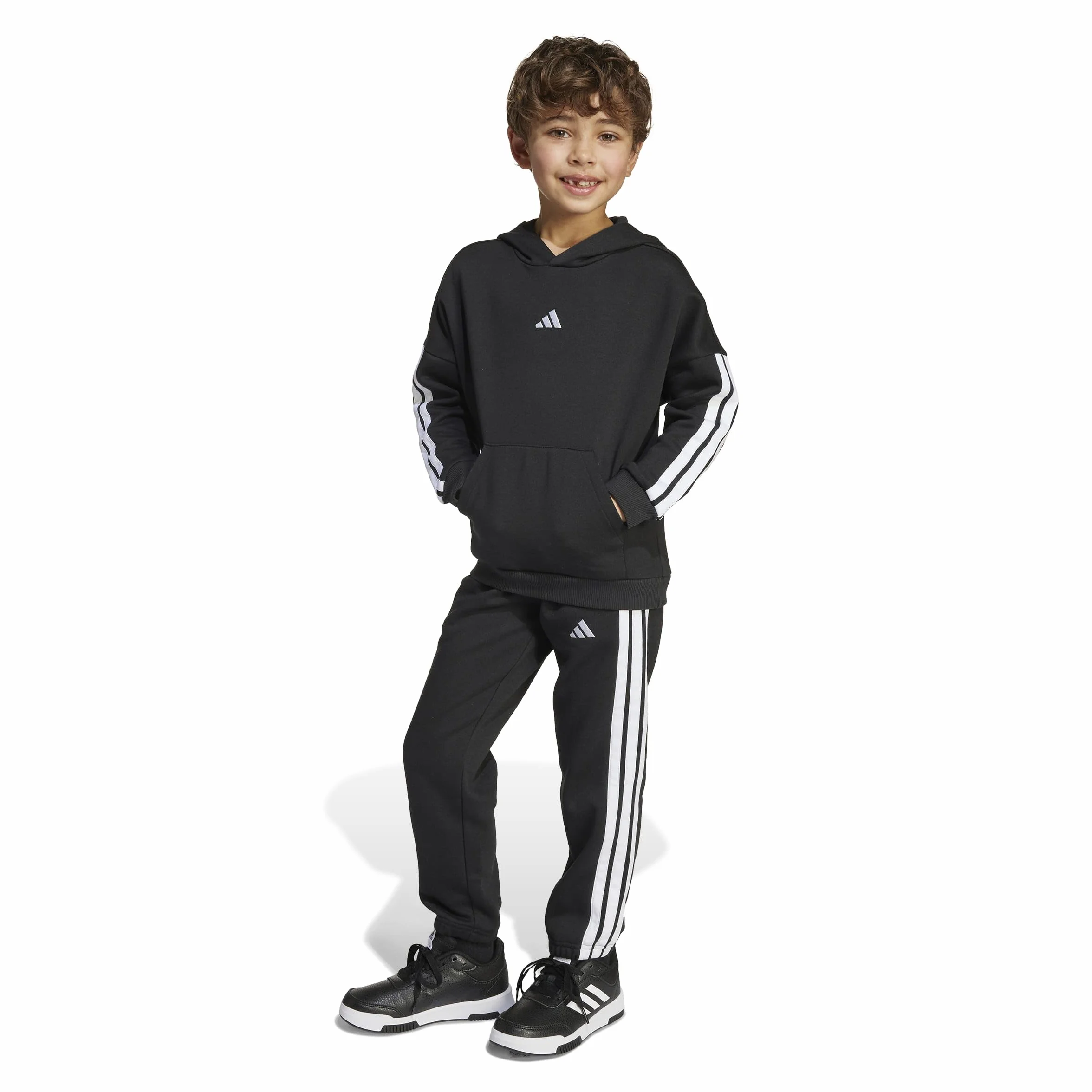 adidas Adidas Little Kids 3 Stripes Essentials Fleece Tracksuit Chándal Niños (Pack de 1)