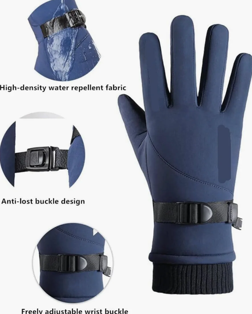 Guantes de Ciclismo Guante Guantes para Deportes Al Aire Libre Pantalla Táctil Polar Cálido Impermeable Motocicleta Guantes Deportivos