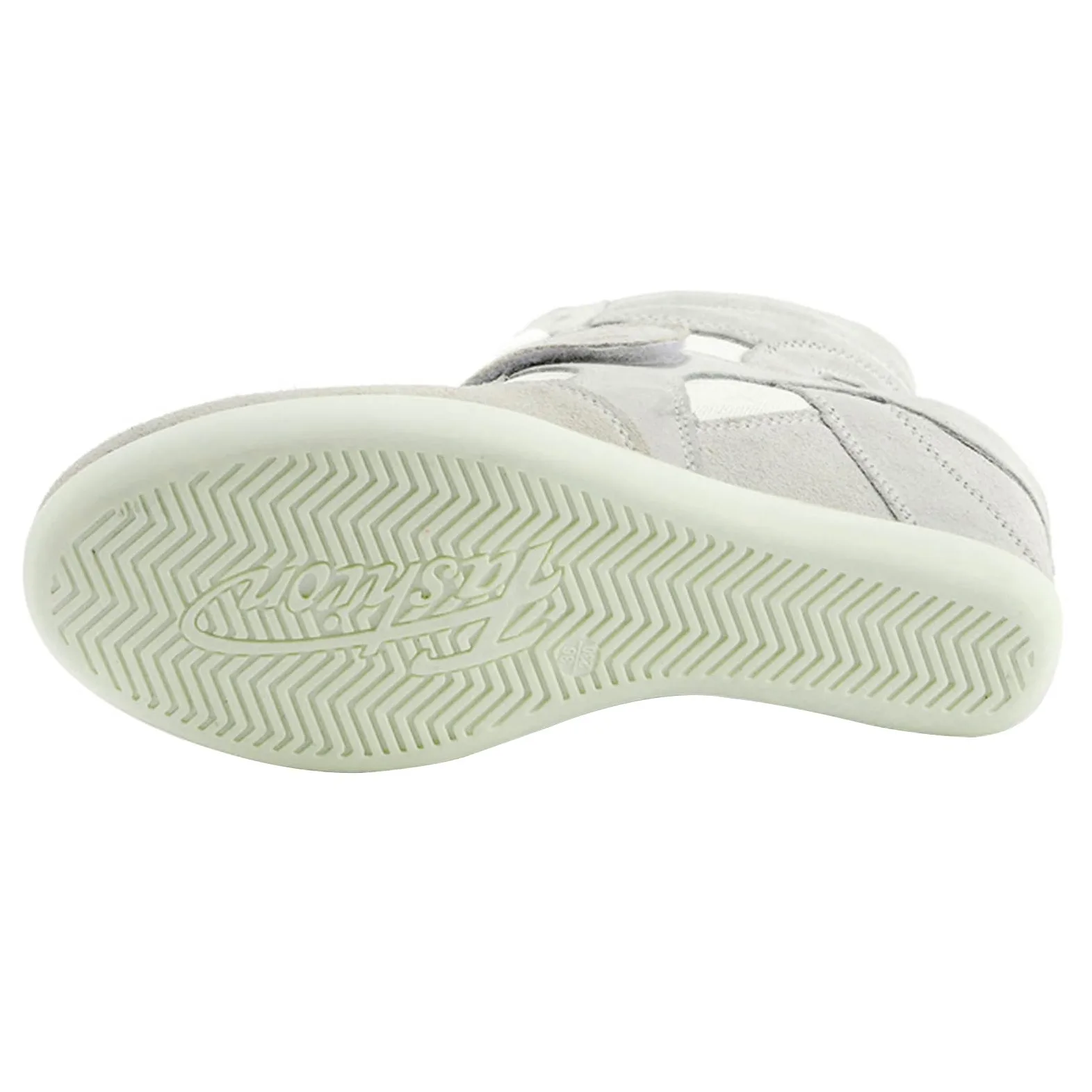 rismart Mujer Tacón de cuña Linda Cómodo Bucle De Gancho Tela&Ante Cuero Casual Zapatillas Zapatos