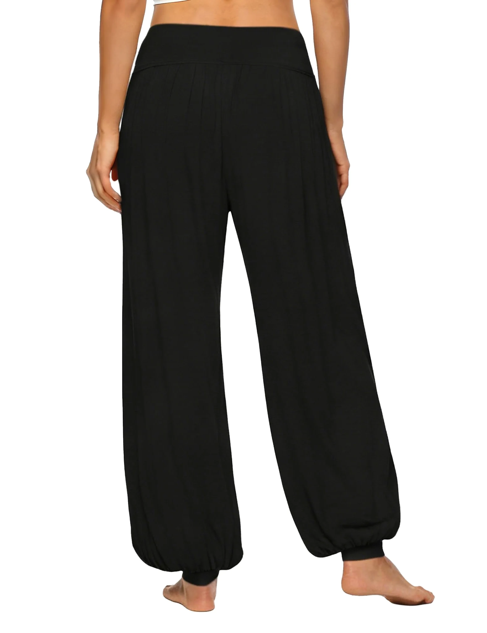 AvaCostume Pantalones de harén de baile de yoga suave para mujer de algodón modal
