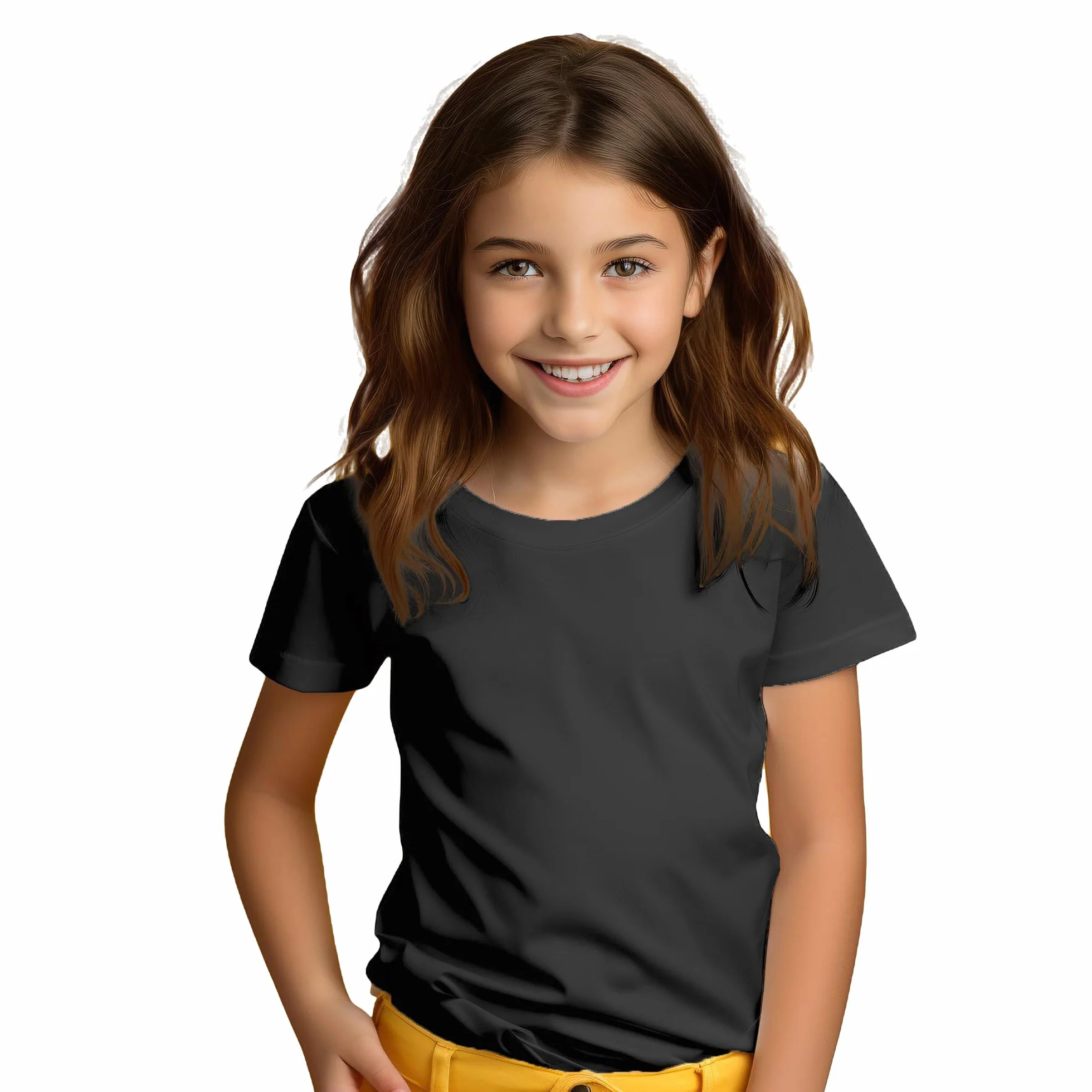 Camiseta algodón orgánico Manga Corta para niños y niñas - Camiseta Eco con 160 g/m Durable, cómoda y Elegante