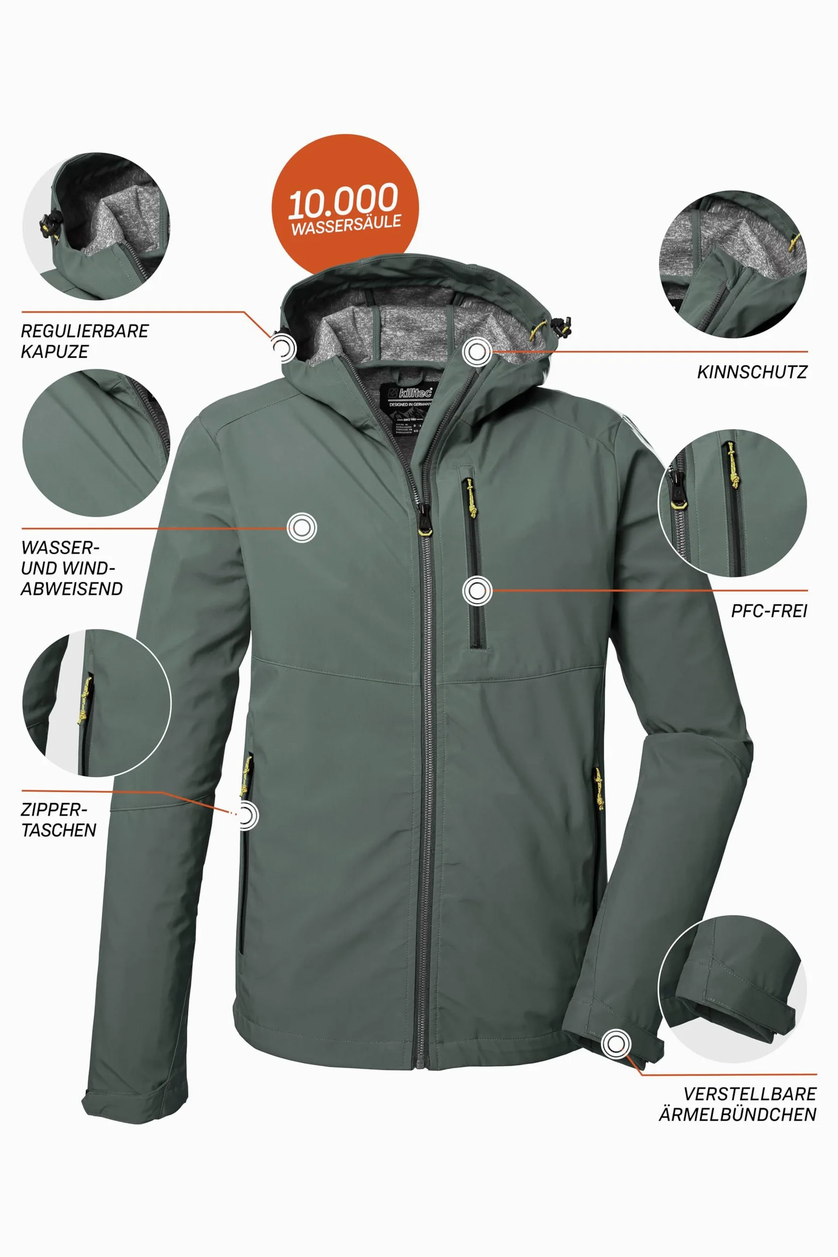 Killtec Kos 259 Mn Sftshll Jckt Chaqueta softshell/chaqueta de exterior con capucha Hombre