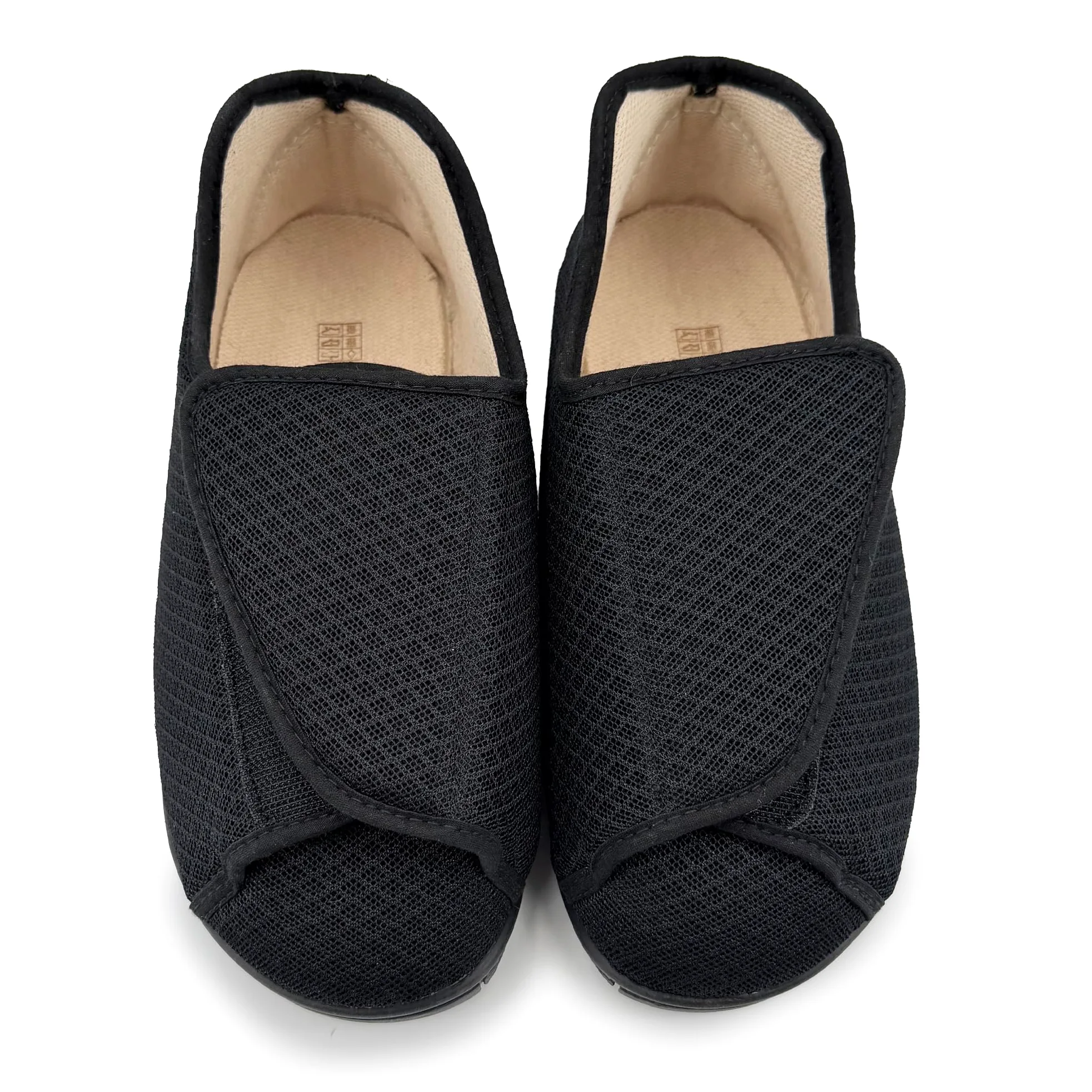Zapatillas Casa Mujer Pantuflas Antideslizantes Cierre Autoadherente Ajustable Pies Hinchados Ancho