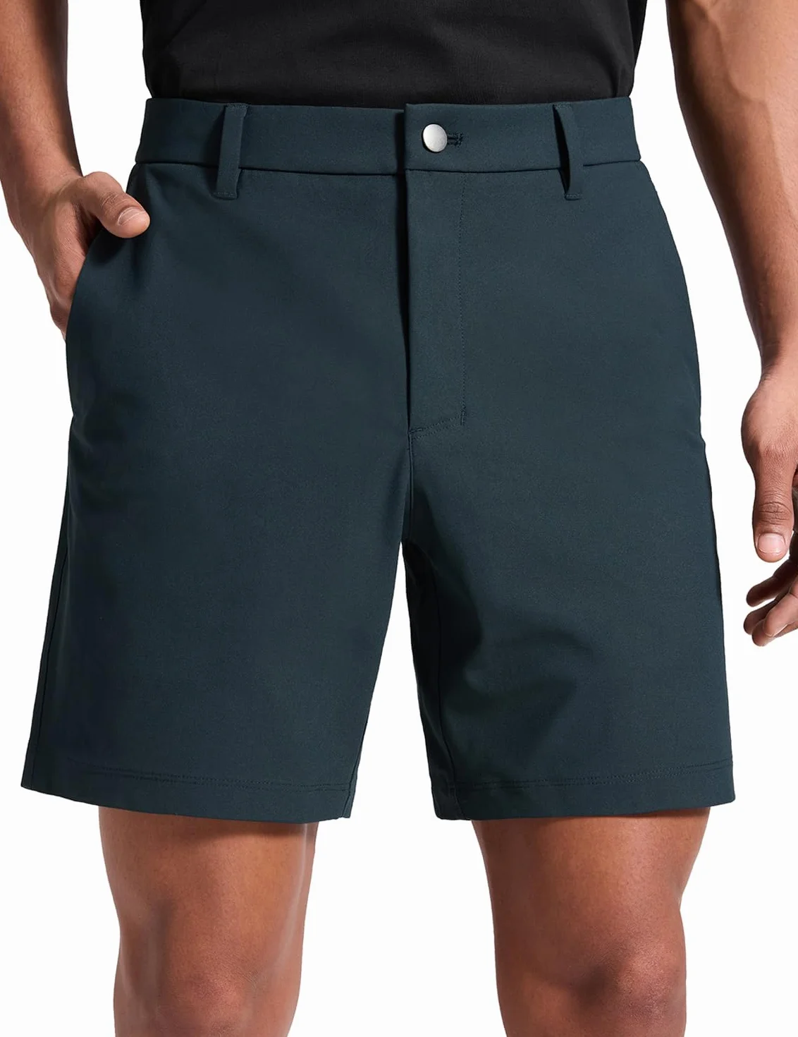CRZ YOGA Pantalones Cortos de Golf para Hombre 7/9 Pulgadas Elásticos Ligeros