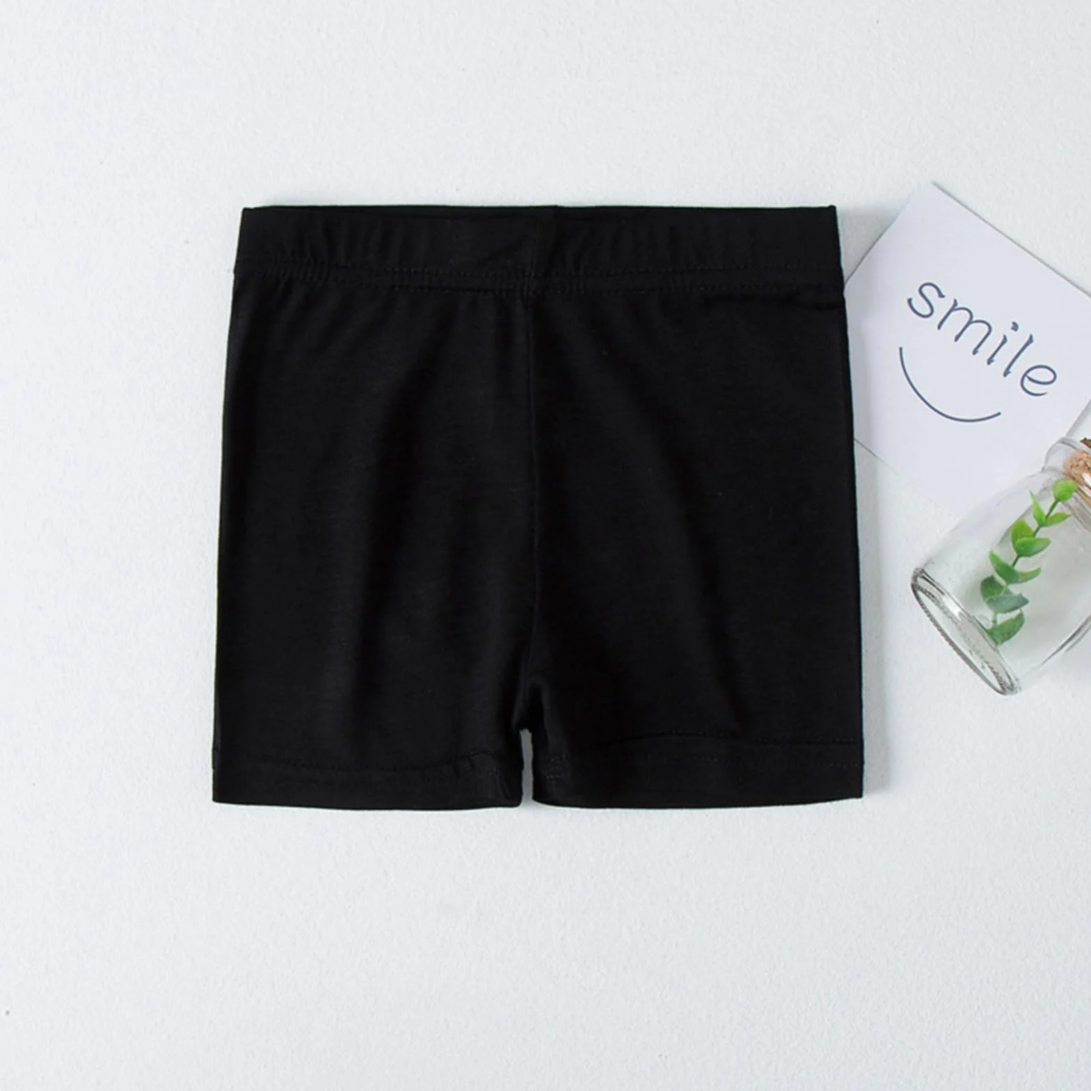 Pantalones cortos de danza para niños niñas transpirables color sólido 140