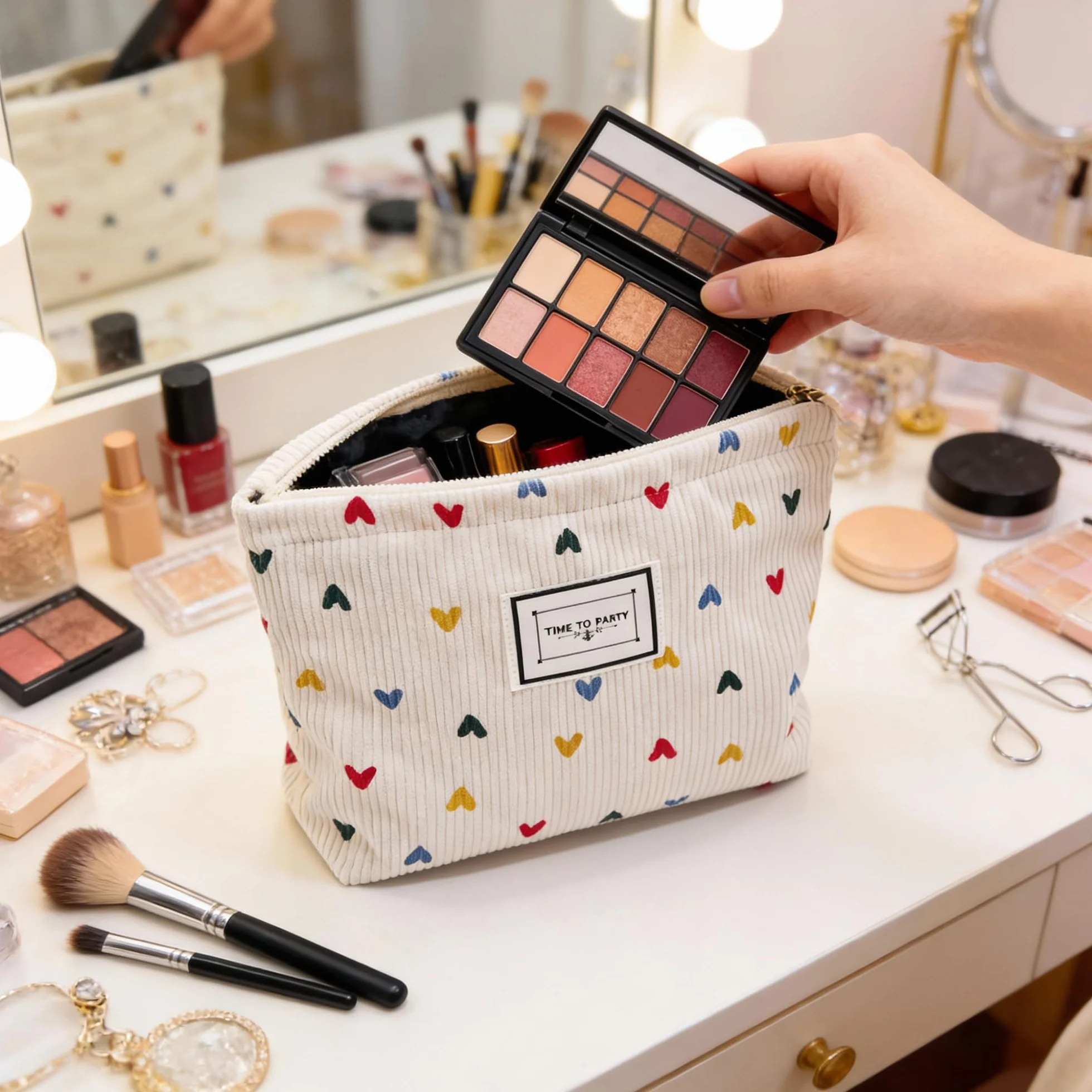 Neceser Mujer，Neceser Maquillaje，pequeño，Viaje Mujer，Bolsa Maquillaje，Makeup Bag
