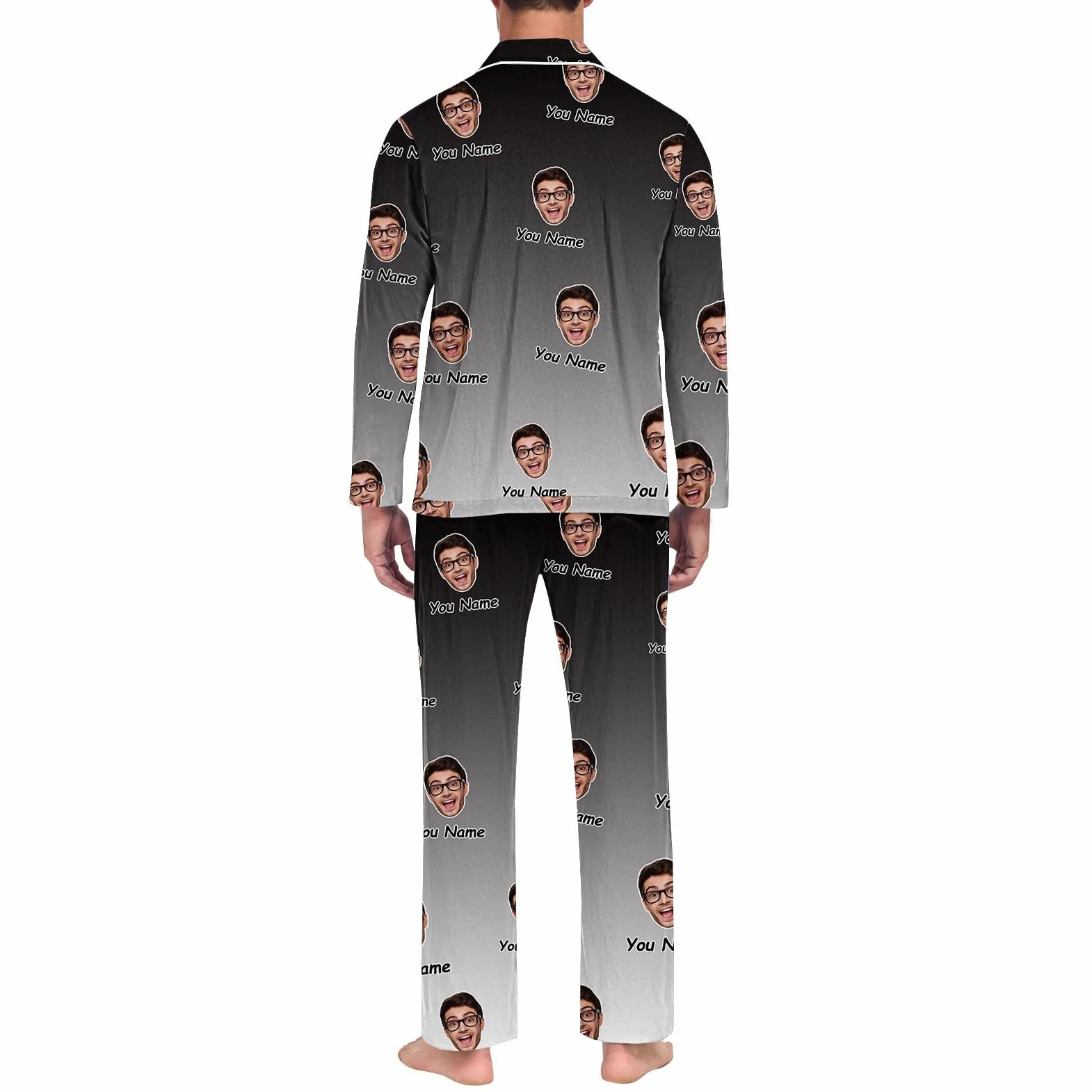 Generisch Pijama para hombre camuflaje pantalones divertidos para hombres mujeres parejas a juego unisex nombres personalizados pijama hombre