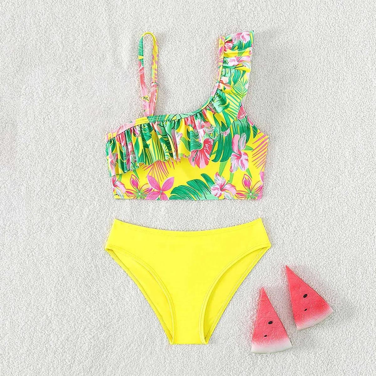Generisch Traje de baño niñas niños niño niña primavera verano estampado sin mangas chaleco vacaciones pantalones cortos playa traje de baño traje de baño ropa
