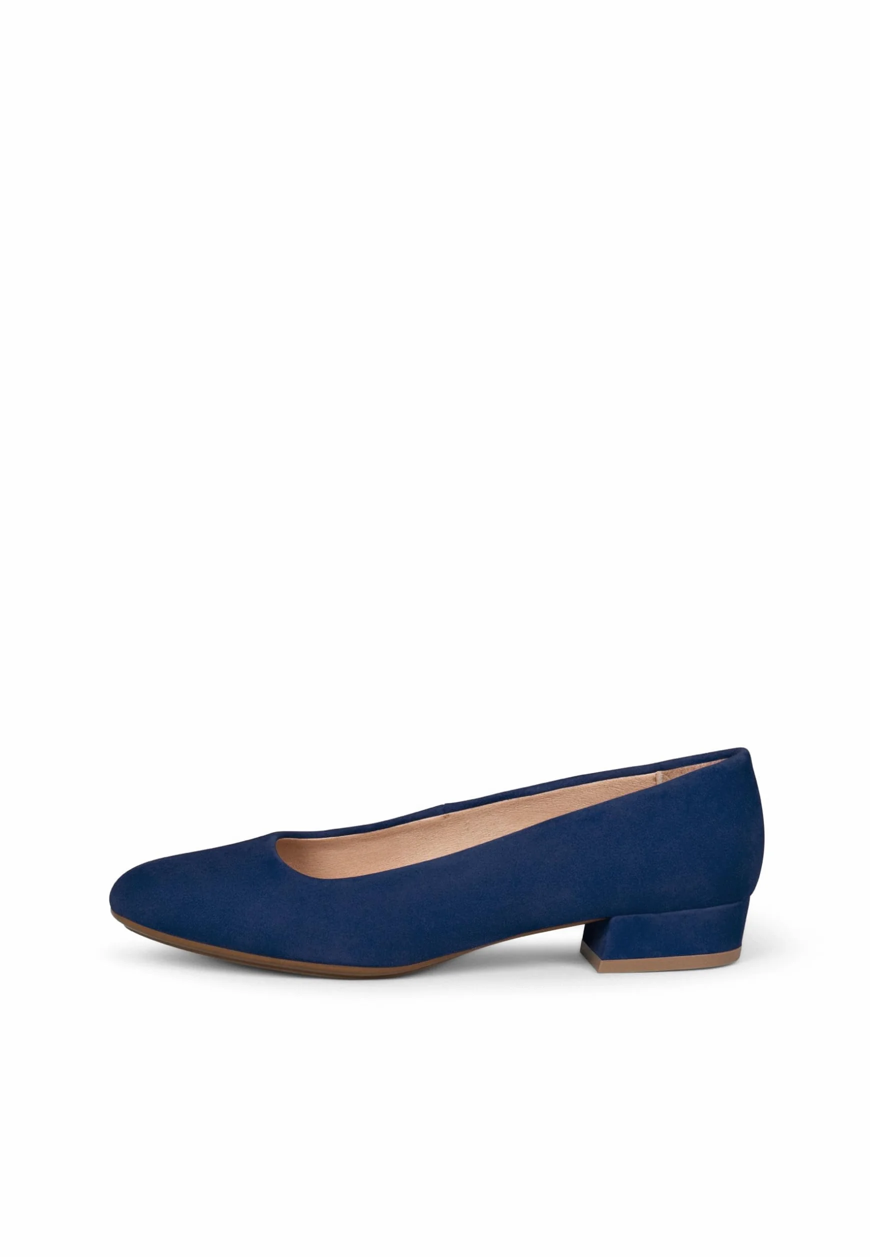 miMaO. Zapatos cómodos de tacón bajo para Mujer en Ante. Plantilla de Gel. Hecho en España