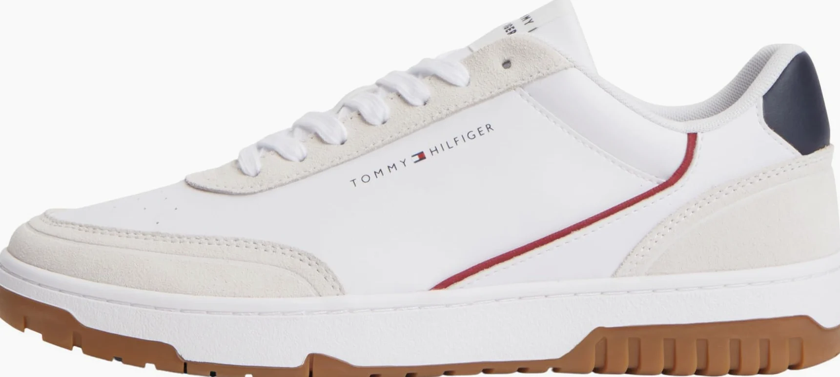 Tommy Hilfiger TH Basket Core Leather Suede Mix Fm0fm05881, Parte Superior Baja Hombre