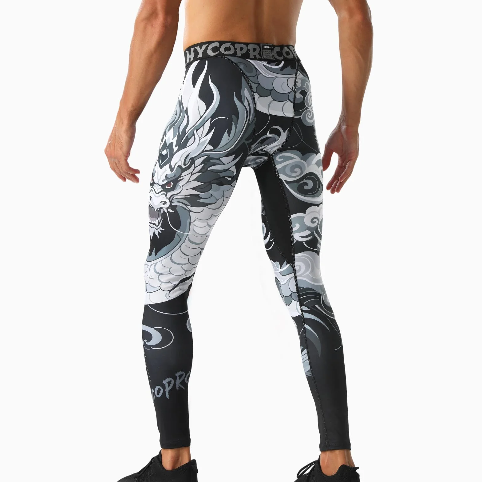 HYCOPROT Pantalones de Compresión para Hombre Mallas Deportivos Secado Rápido Leggings Entrenamiento