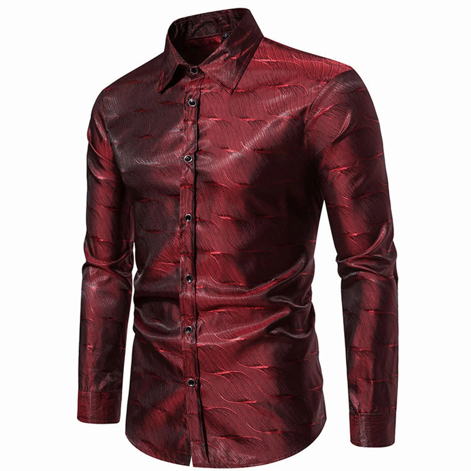 Camiseta manga larga lentejuelas hombre