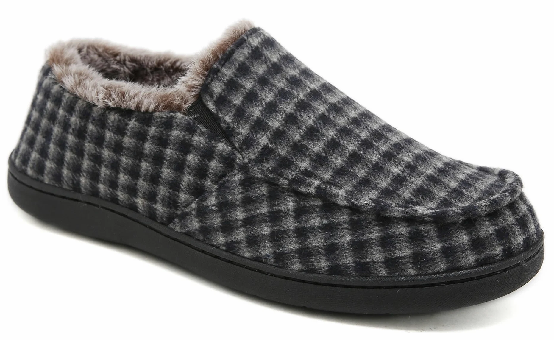 SMajong Zapatillas de Estar por Casa Hombre Invierno Cálido Pantuflas Zapatos con Antideslizante Suelo para Interior y Exterior Gr.40-46