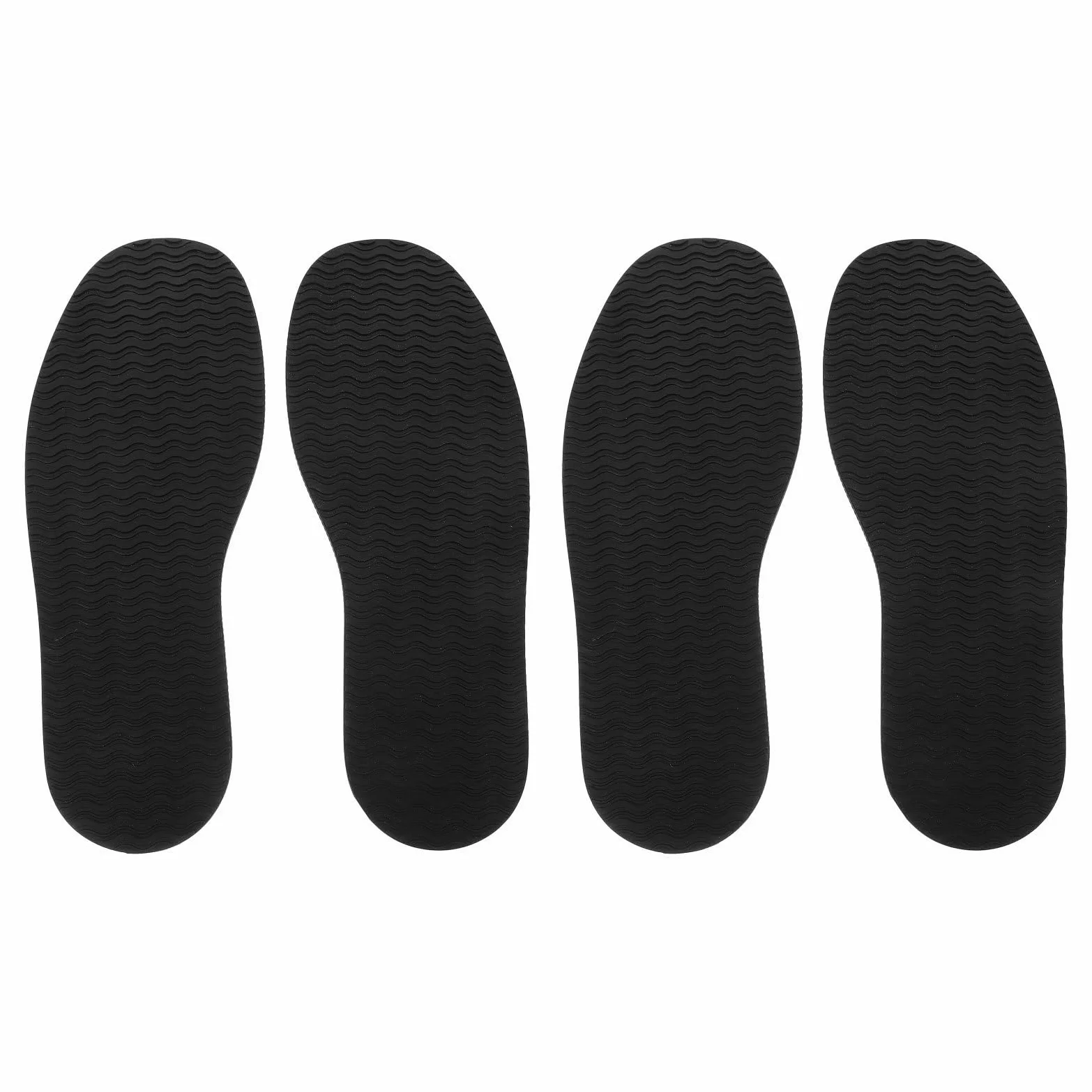2 pares de suelas de goma para reparación y reemplazo, 4 mm de | Lámina antideslizante con textura ondulada, 33 cm de largo, recortable, almohadilla con patrón de agarre para botas y
