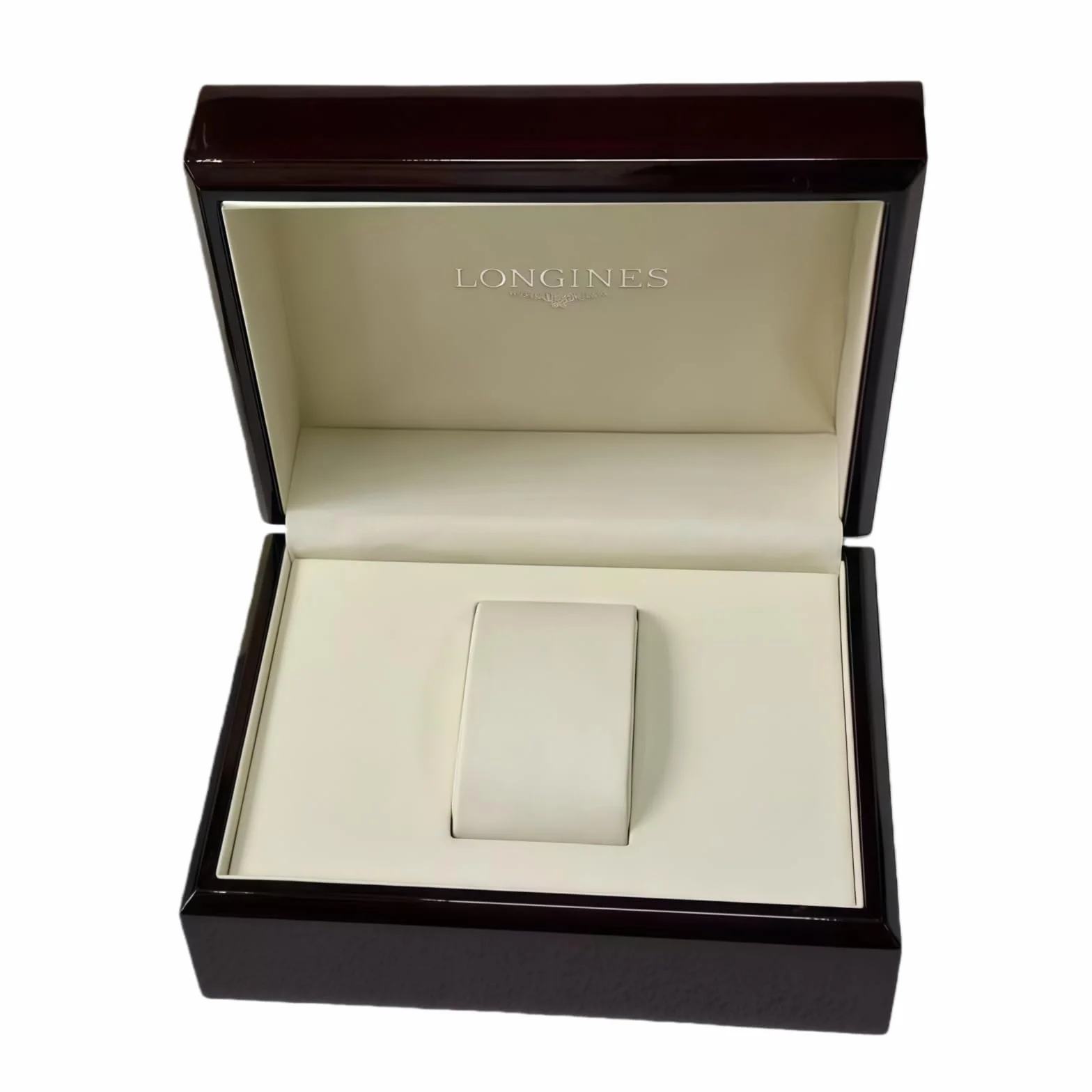 Caja Reloj Cuadrada Compacta Almacenamiento Acabado Madera Azul Oscuro para Longines La Grande Classique