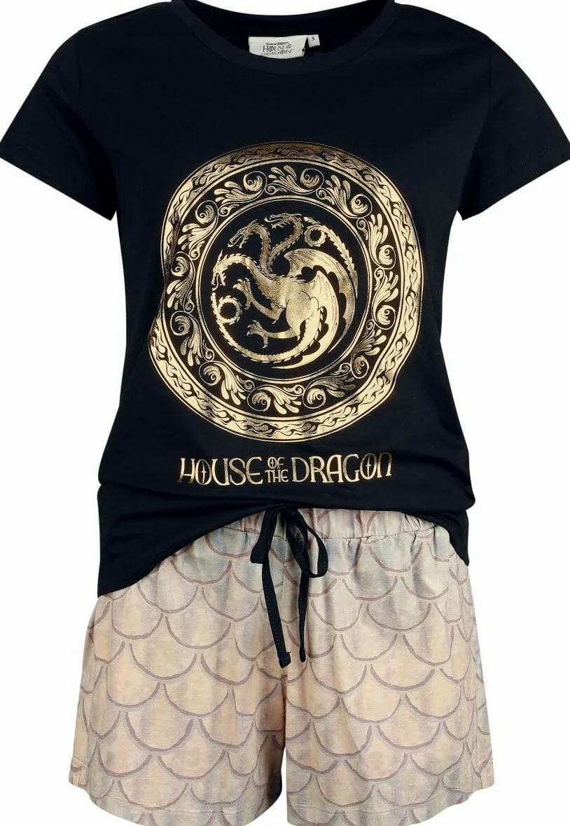 Juego de Tronos House of The Dragon Mujer Pijama Multicolor 100% algodón Regular