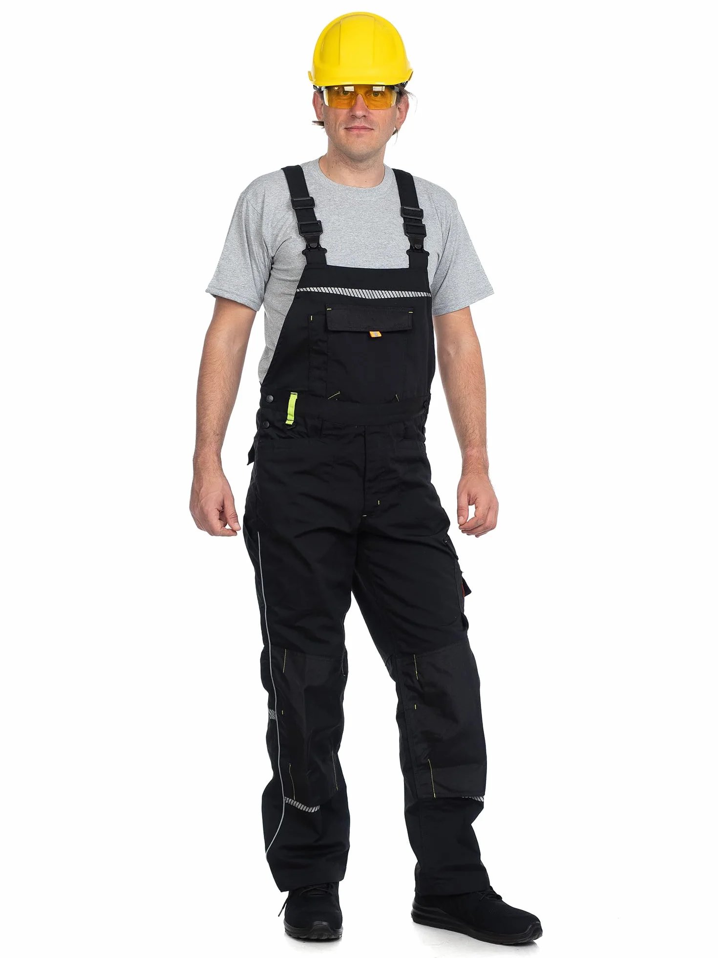 Stenso Prisma Peto de Trabajo para Hombre - Resistentes y con numerosos Bolsillos - Negro EU48