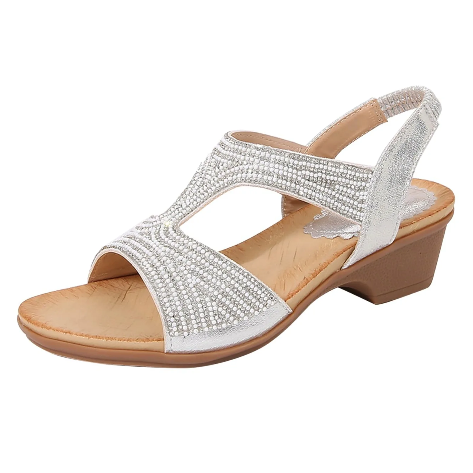 Genérico Sandalias Mujer Verano Antideslizantes Delgadas Sandalias Romanas Ajustable Tallas Grandes Sandalias Cómodas Para Mujer Uso Diario