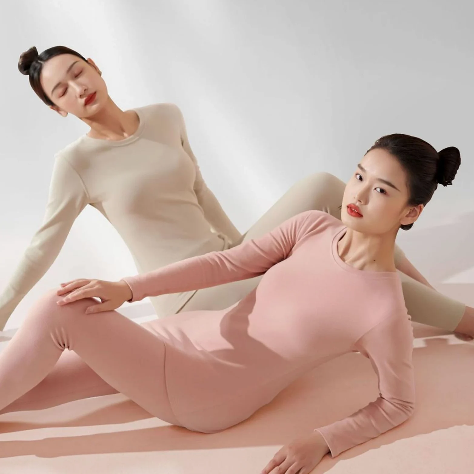 Ropa Interior térmica de Puro algodón para Mujer, Estilo Grueso y Aterciopelado.,F-M