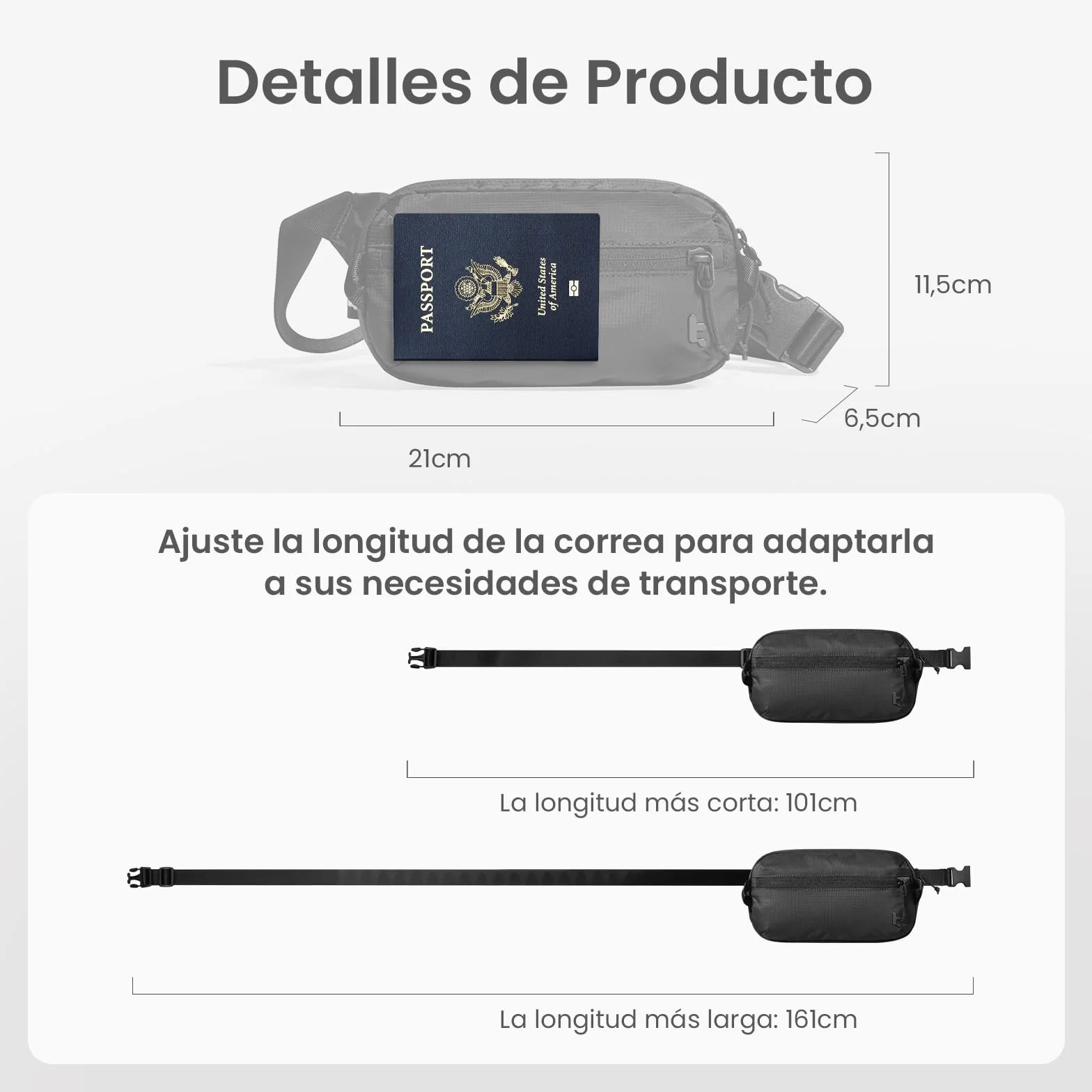 tomtoc 1,5 L Bolso Bandolera Sling Bag con Protección RFID, Riñonera Antirrobo Bolso Cruzado/Pecho Crossbody para Hombre y Mujer, Ligero y Resistente a Salpicaduras para Viajes y Uso Diario, Negra