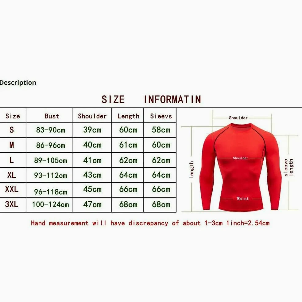 DYRBF - Camiseta deportiva para hombre, de secado rápido, manga larga, de compresión, para gimnasio, fitness, camiseta de protección contra erupciones