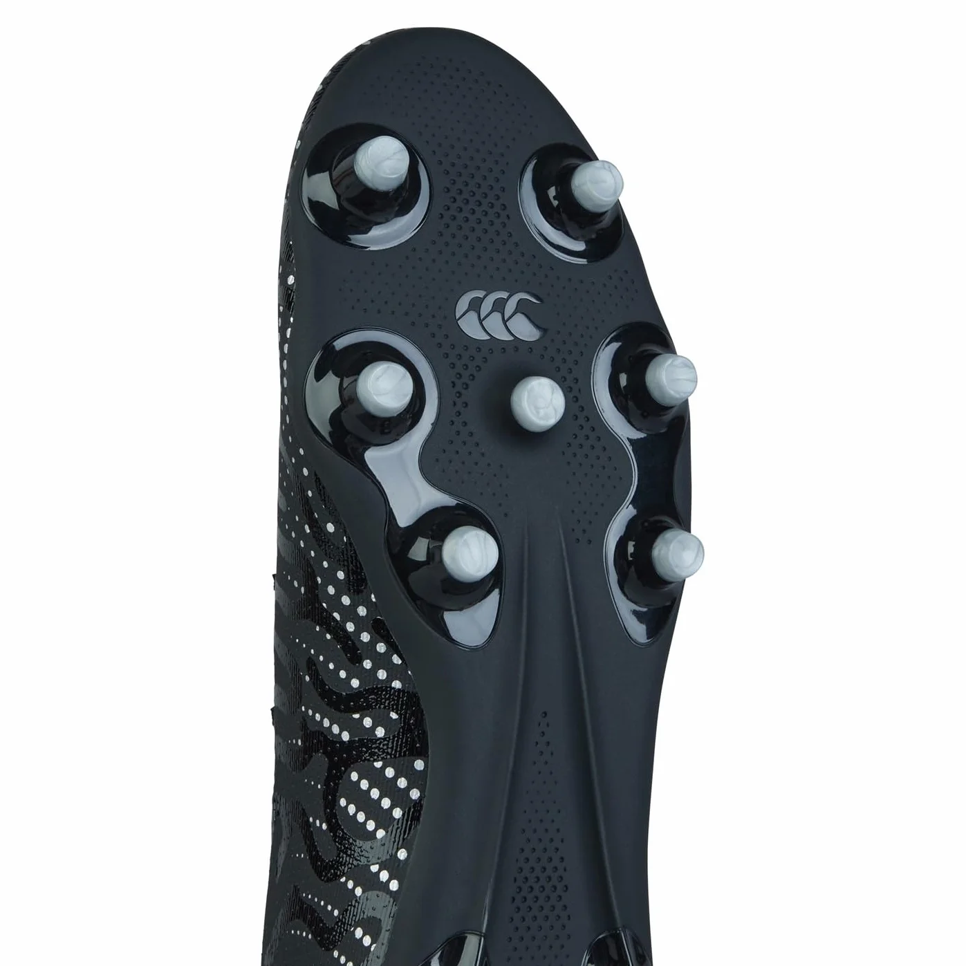 Canterbury Speed Infinite Pro Firm Ground Rugby Boots Negro/Metálico Plateado 40.5 EU