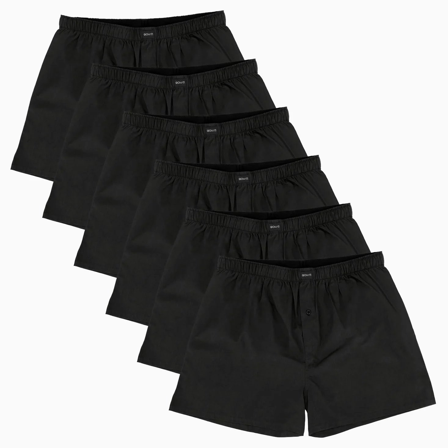 Gomati Pack de 6 calzoncillos tipo bóxer para hombre, tipo bóxer, estilo americano