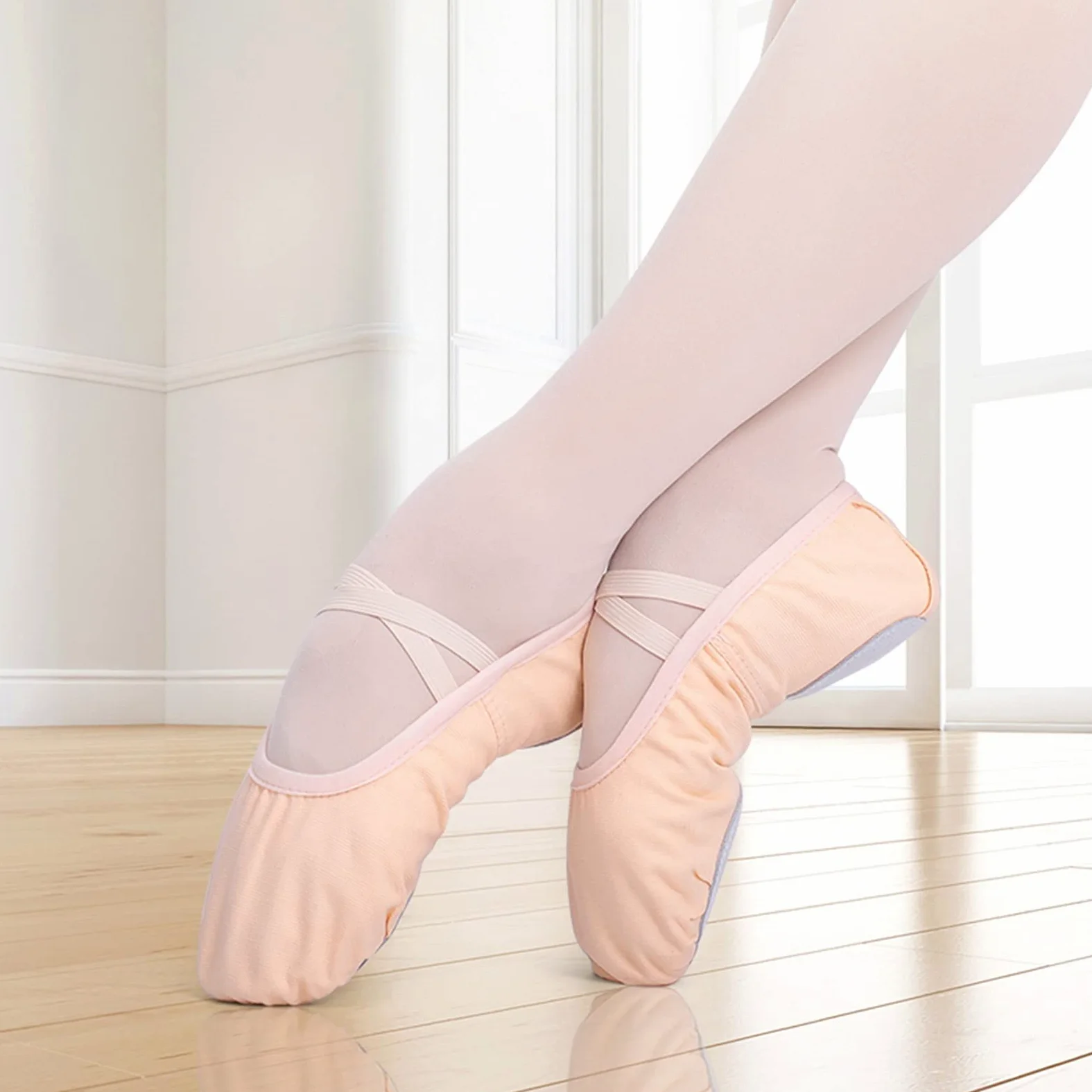 Bailarina Zapatos 3 Pares de niñas Ballet Zapatos Lienzo Suave Suela Ballet Baile Zapatillas niños práctica Bailarina Zapatos Mujer Danza Zapatos