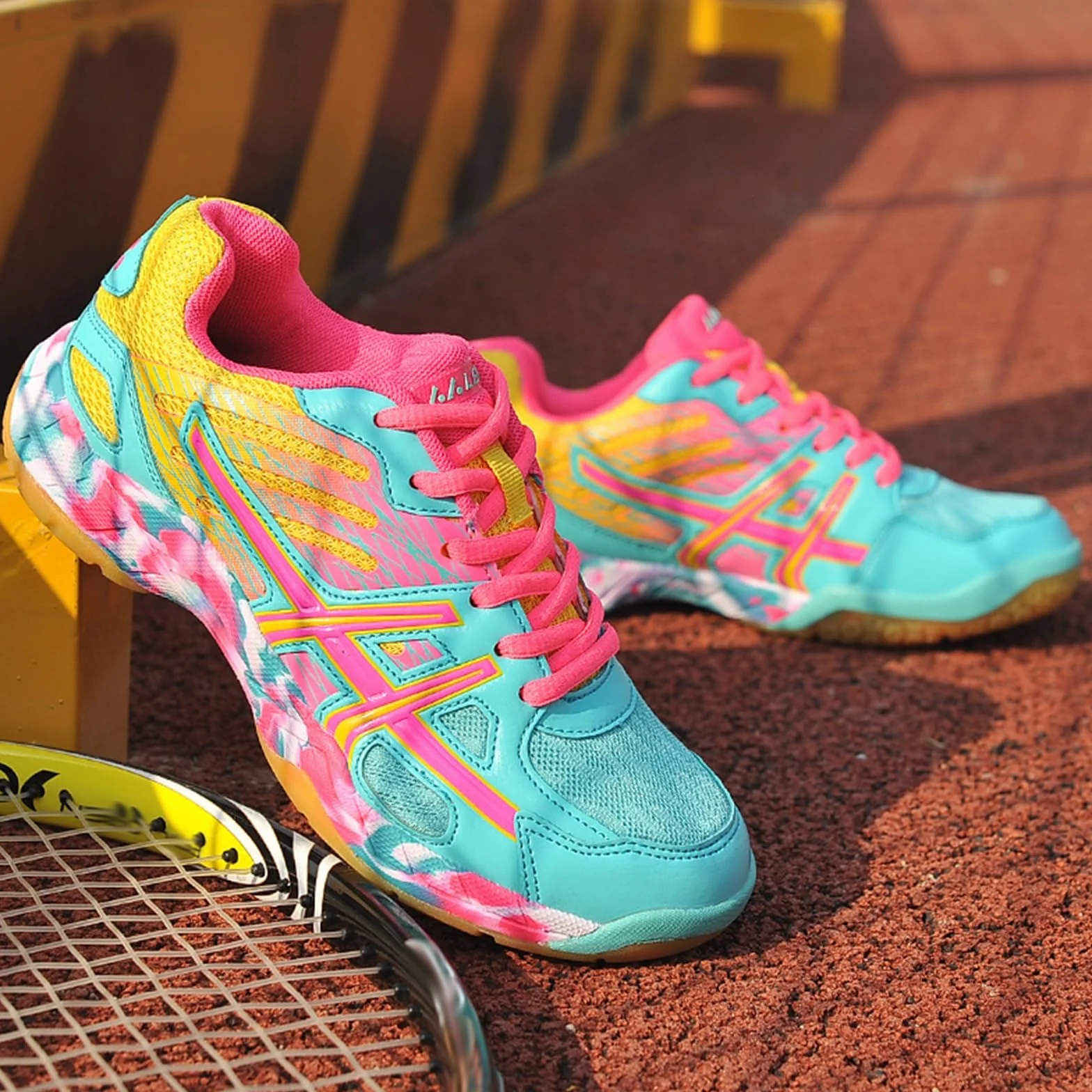 Zapatillas De Bádminton Hombre Tenis para Niños Pickleball Deportivas Ligeras Antideslizantes para Cancha De Squash En Interiores
