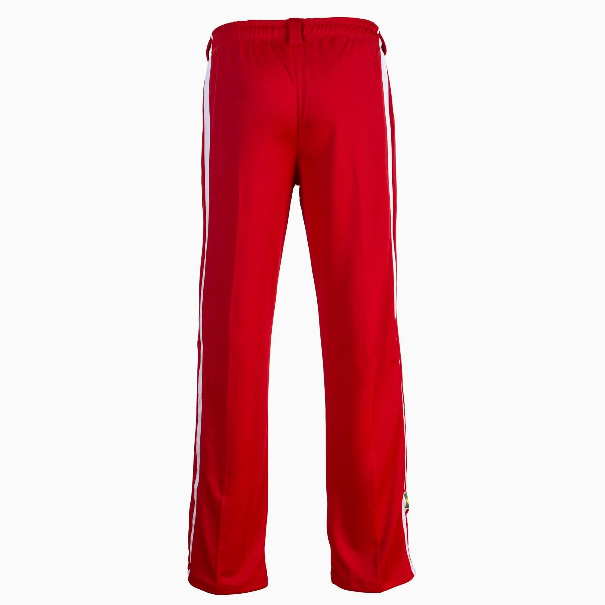 JL Sport Pantalones Auténticos Brasileños Capoeira Artes Marciales Hombres (Azul con Los Colores Nacionales En Brasil Verticales Bein Rayas)