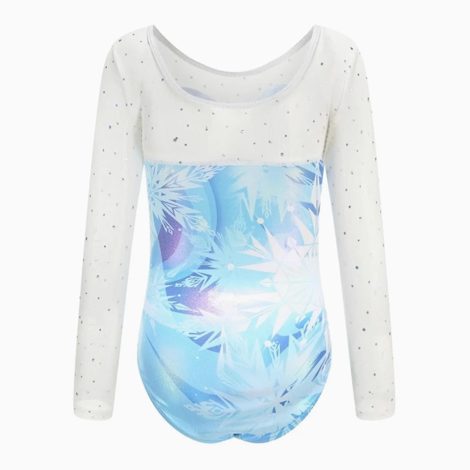 Maillot Gimnasia Ritmica niña Body de Gimnasia for niñas, Trajes de Baile de Ballet, Leotardo de Manga Larga, Ropa de Baile for Entrenamiento for niñas de 5 a 12 años(Size 12 for 11-12Y)