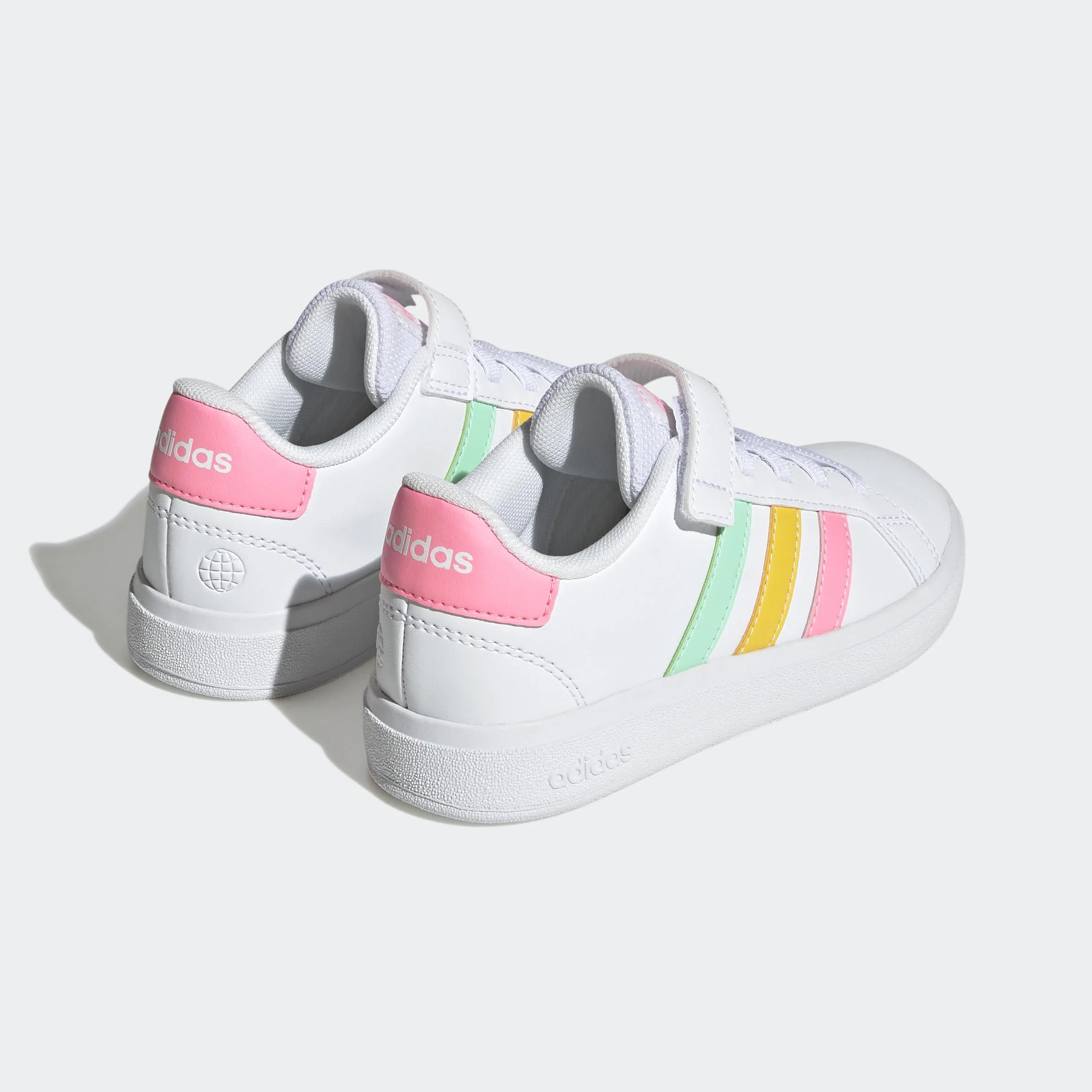adidas Grand Court Elastic Lace Top Strap Zapatos Unisex Niños
