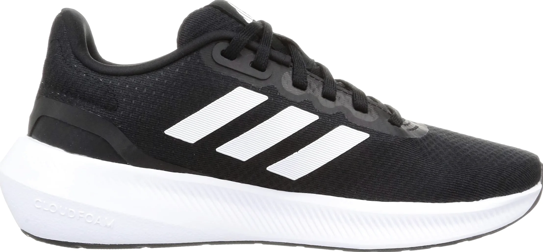 adidas RunFalcon Wide 3 Shoes, Zapatillas para Correr Mujer, Core Black/Cloud White/Core Black, 38 EU
