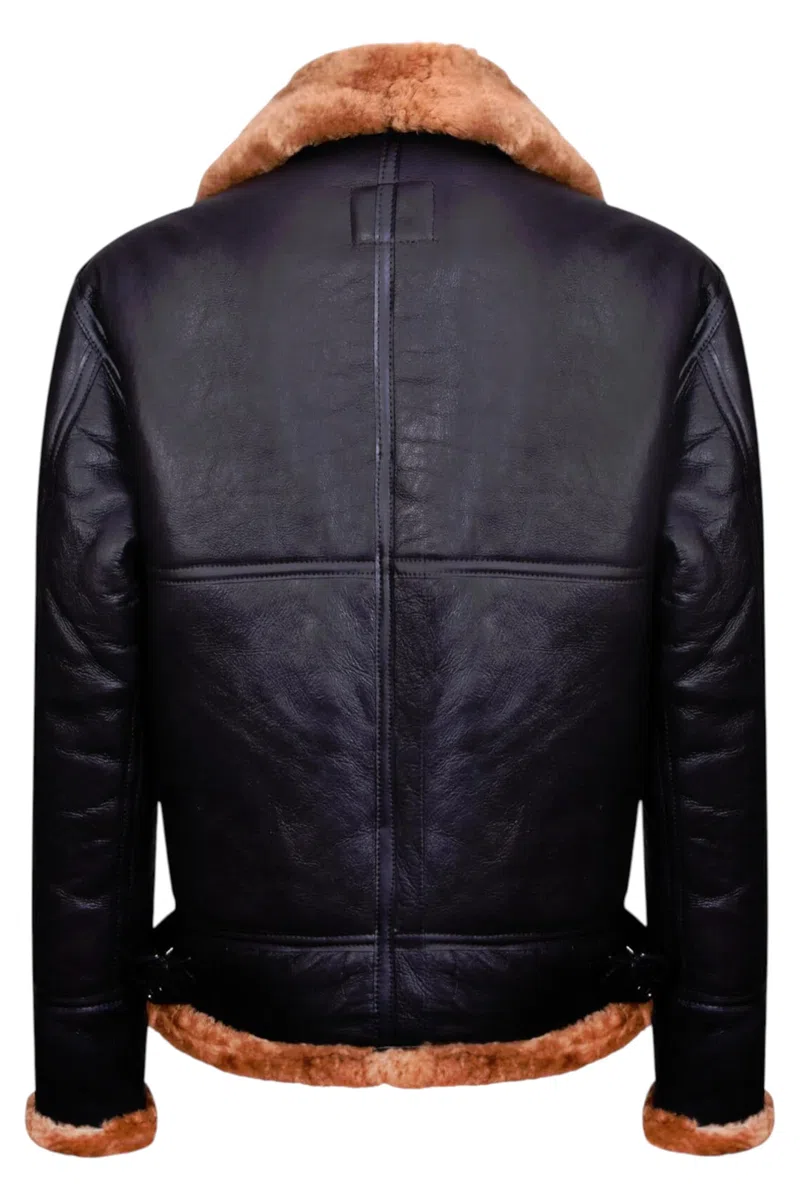 Infinity Leather Chaqueta de Aviador B3 de Piel de Oveja Para Hombre: Abrigo de Piloto de Vuelo de Piel de oveja Auténtica, Estilo Aviador Vintage de la Segunda Guerra Mundial.
