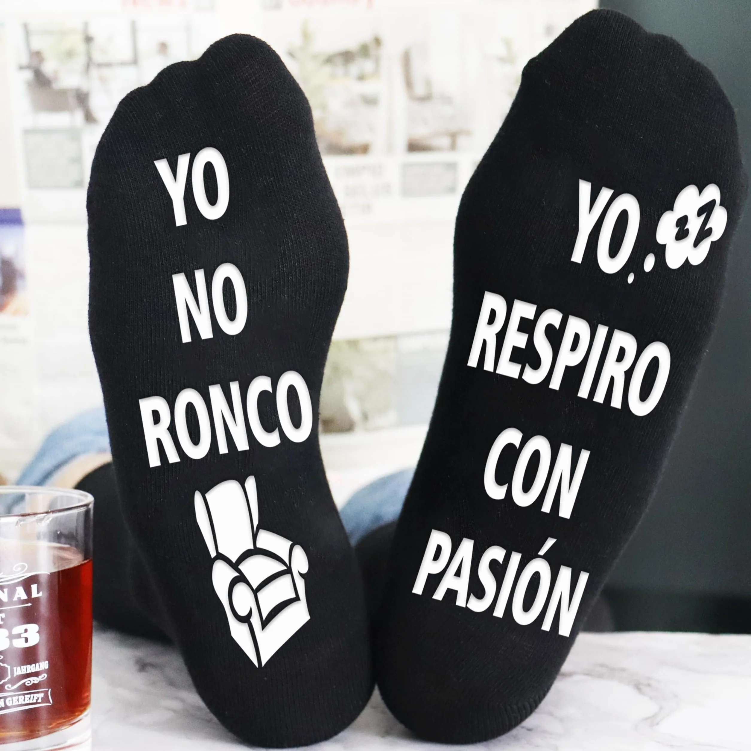 Rebundex Regalos Originales para Hombre Calcetines Divertidos Antideslizantes Divertidos Regalo Hombre Navidad Dia del Padre Cumpleaños San Valentín Padre Abuelo Novio