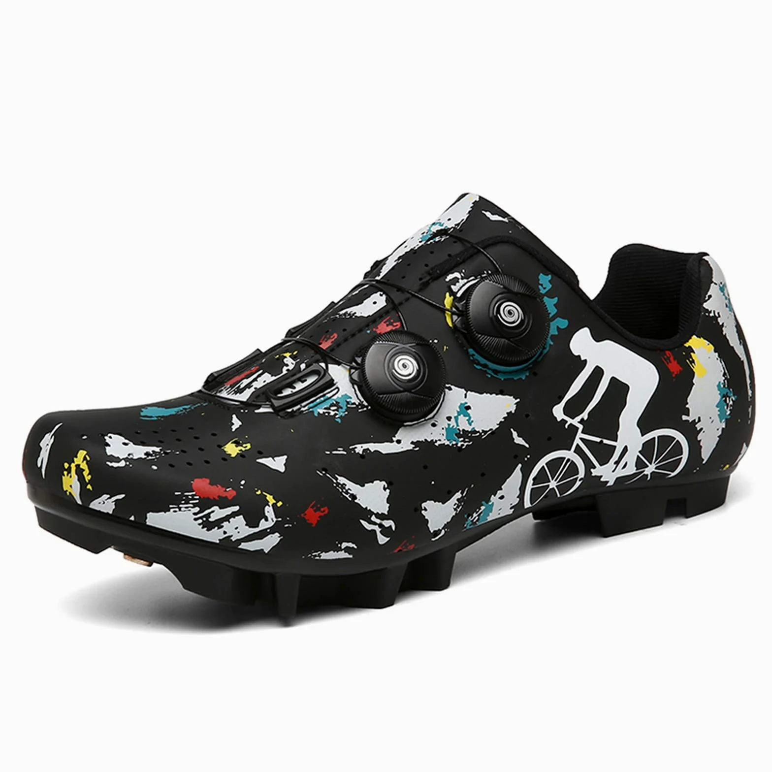 Zapatillas Ciclismo MTB para Hombre Mujer Zapatillas Bicicleta de Montaña Zapatillas Ciclismo Carretera Antideslizantes Respirables Zapatillas de Ciclismo
