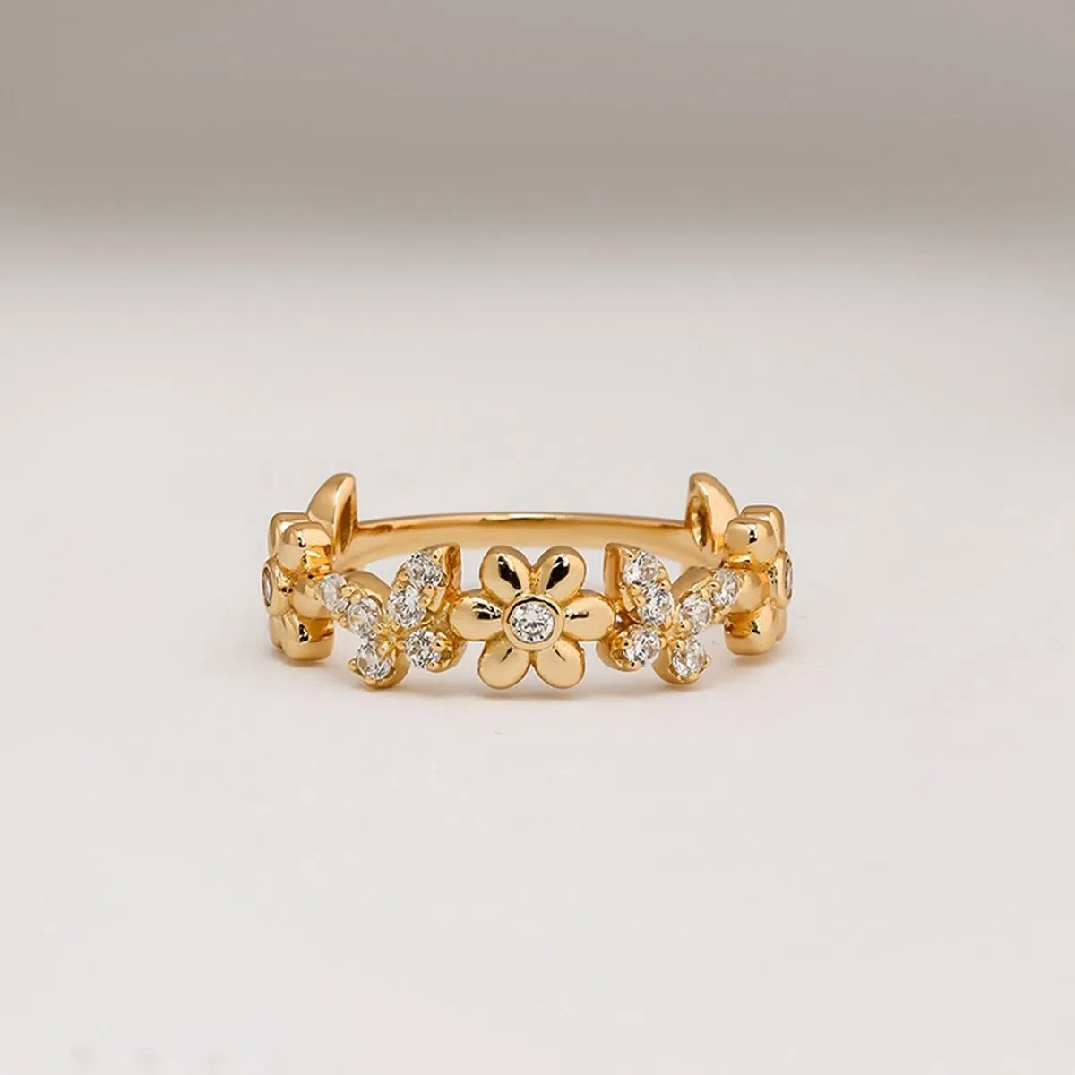 Anillos de pareja de oro 9 K/14 K/18 K auténtico con moissanita, forma de mariposa